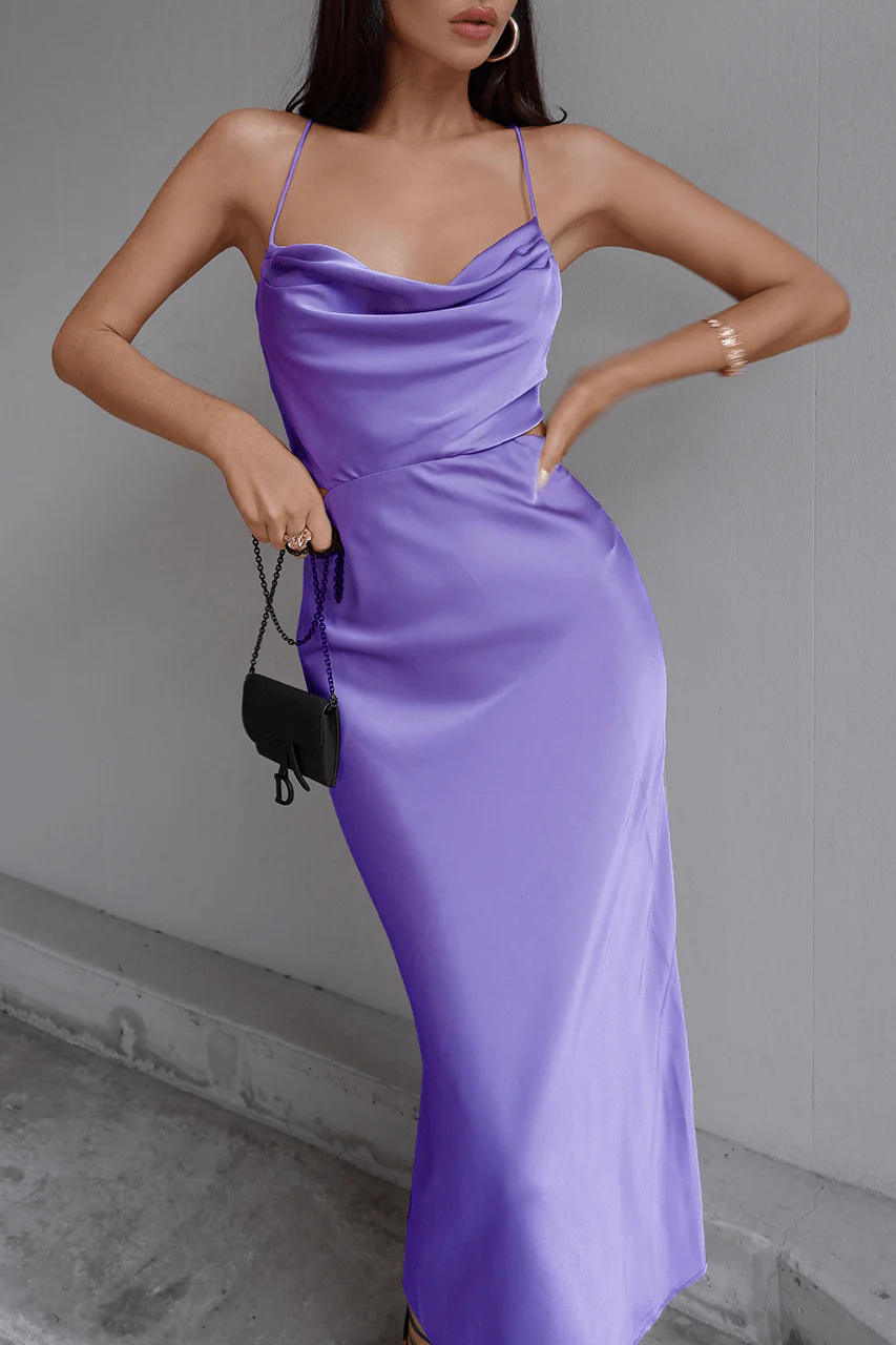 Charissa Slip Dress - Violet - Image 2