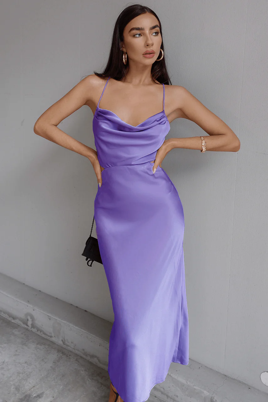 Charissa Slip Dress - Violet - Image 4