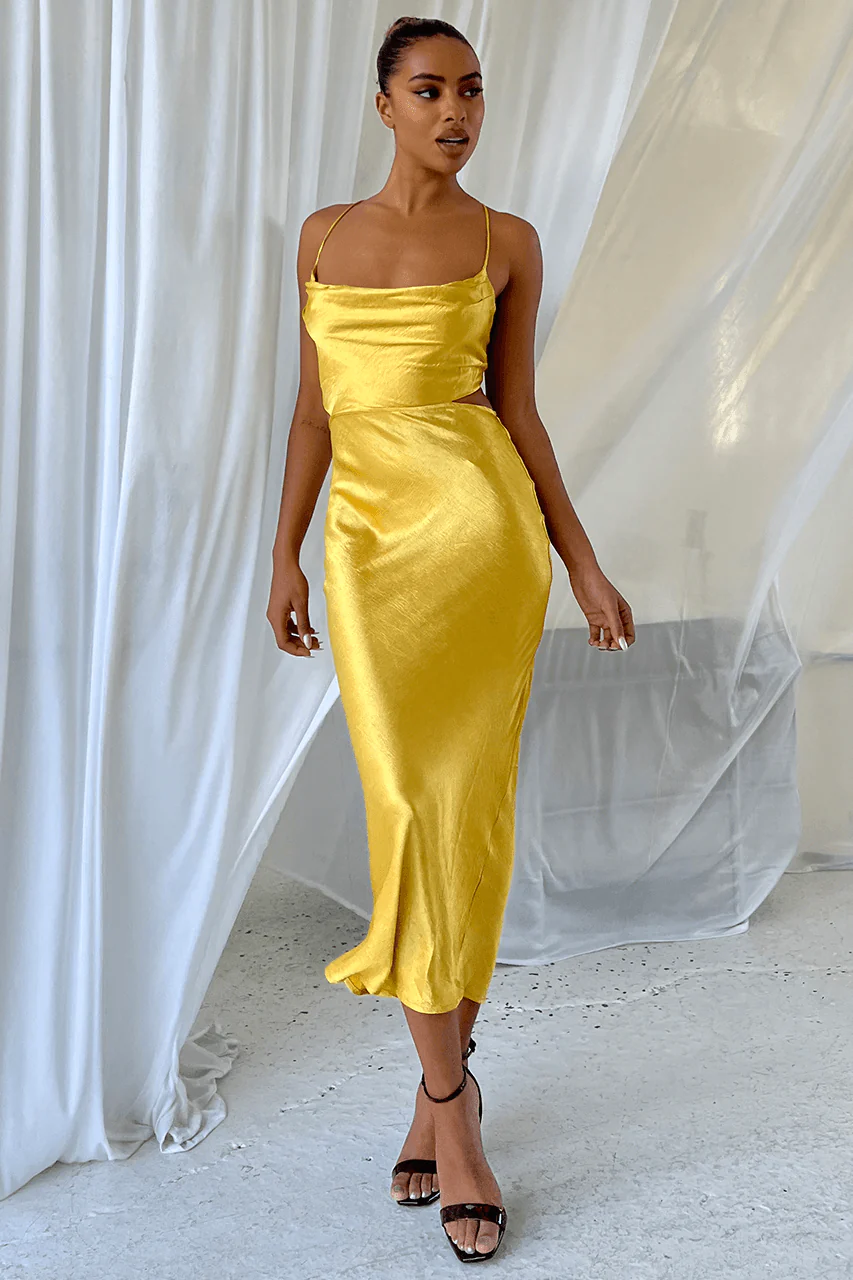Chay Slip Dress - Marigold - Image 3