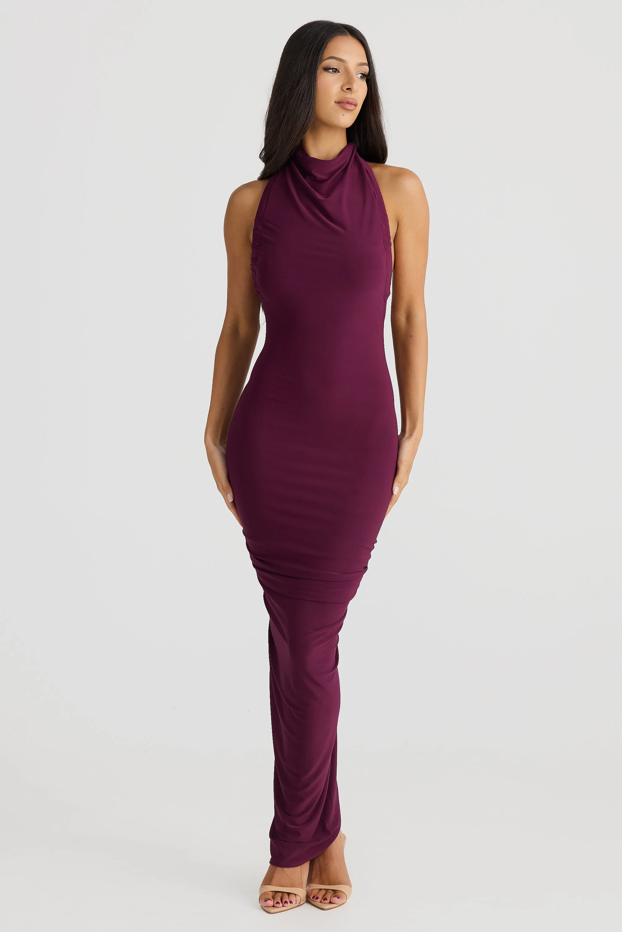 Chloe Dress - Mulberry - Image 3