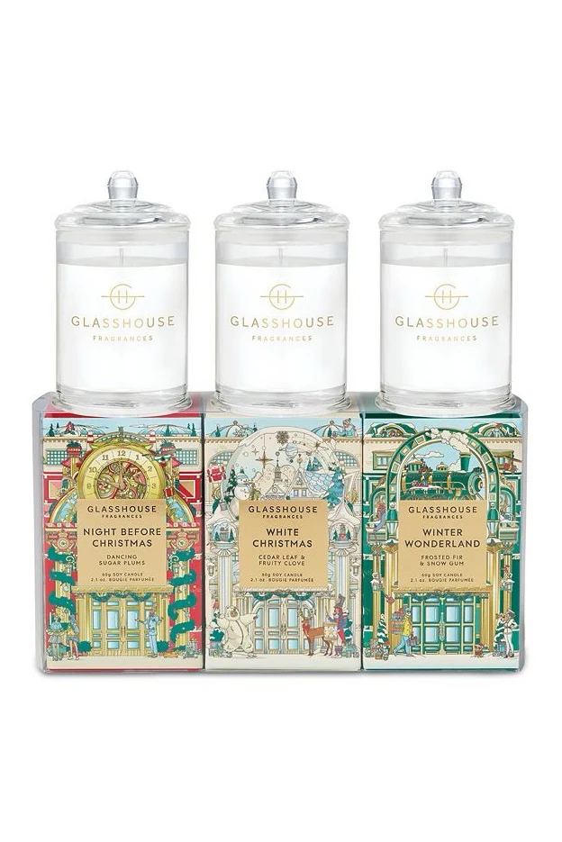 Glasshouse Christmas Candle Trio - Image 2