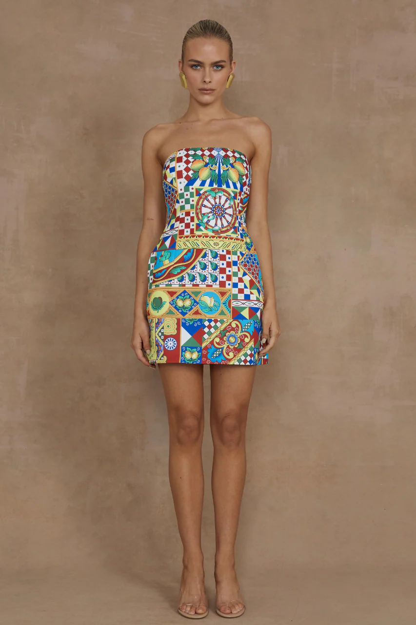 Clementine Mini Dress - Phaedra Print - Image 7