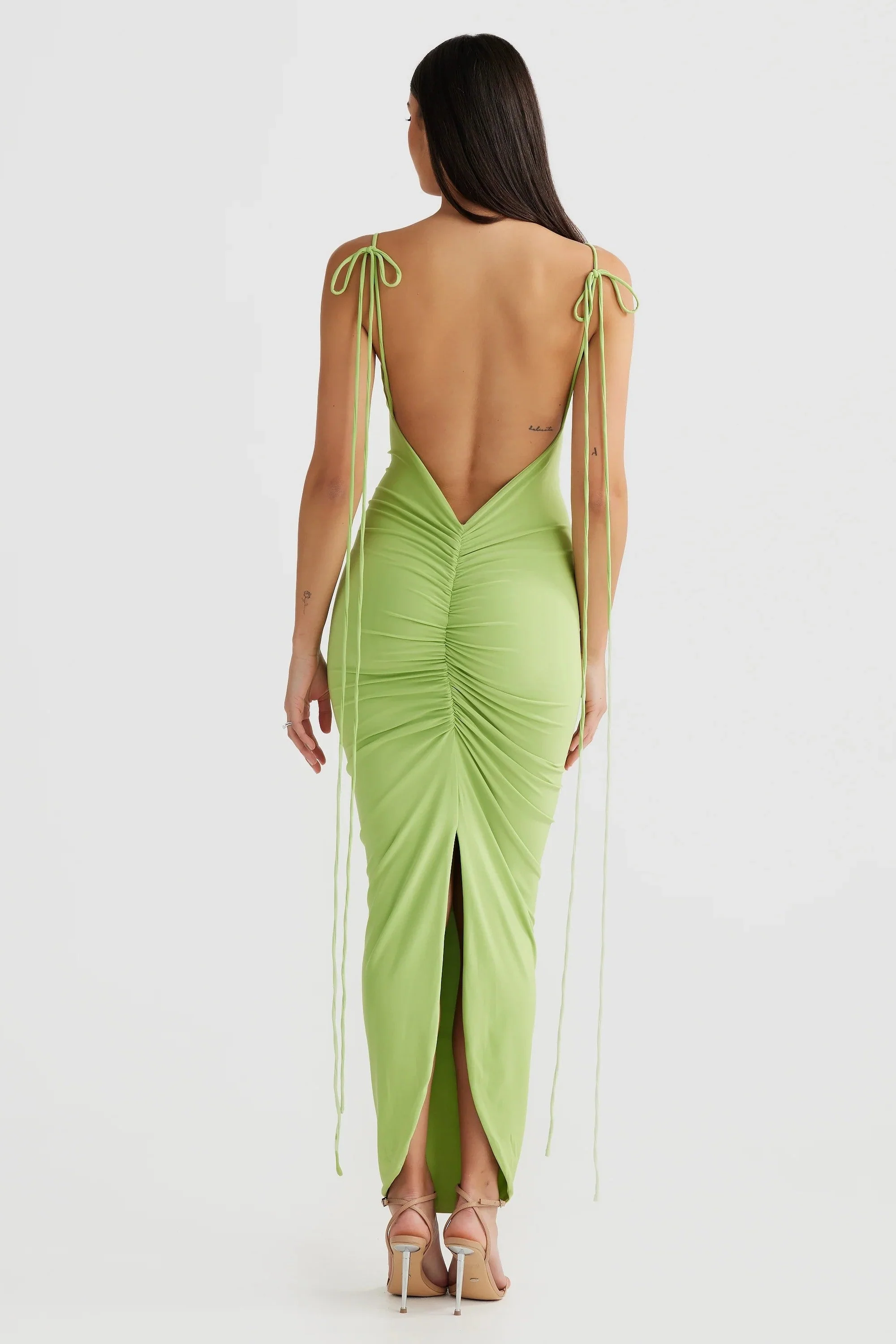 Cleo Dress - Lime - Image 3