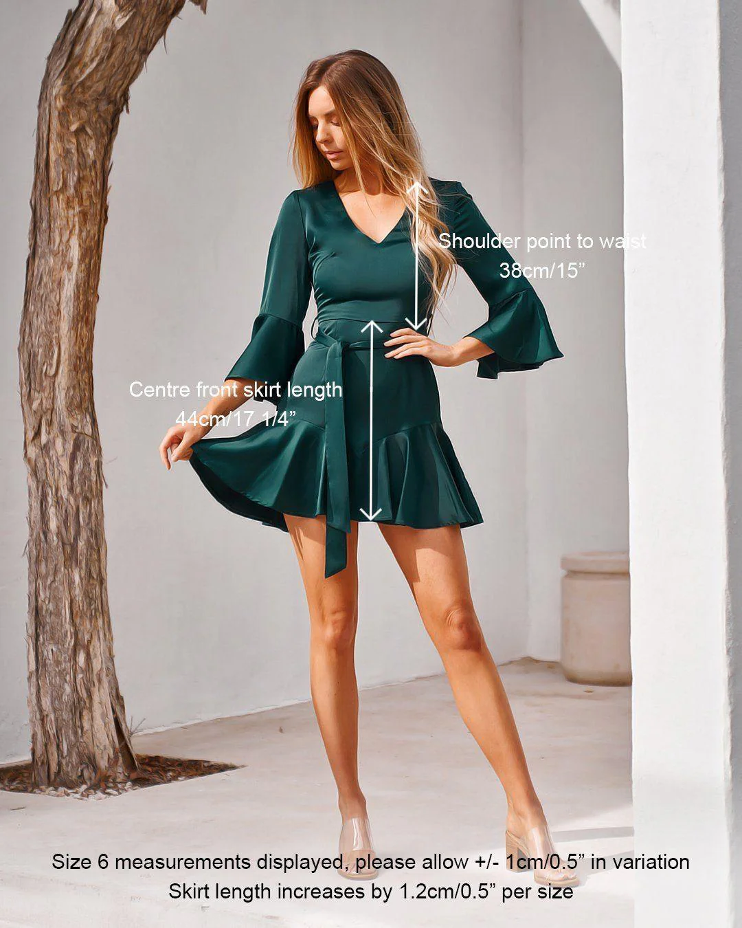 Constance Dress - Green - Image 3
