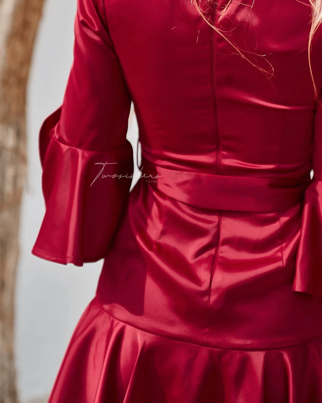 Constance Dress - Red - Image 3