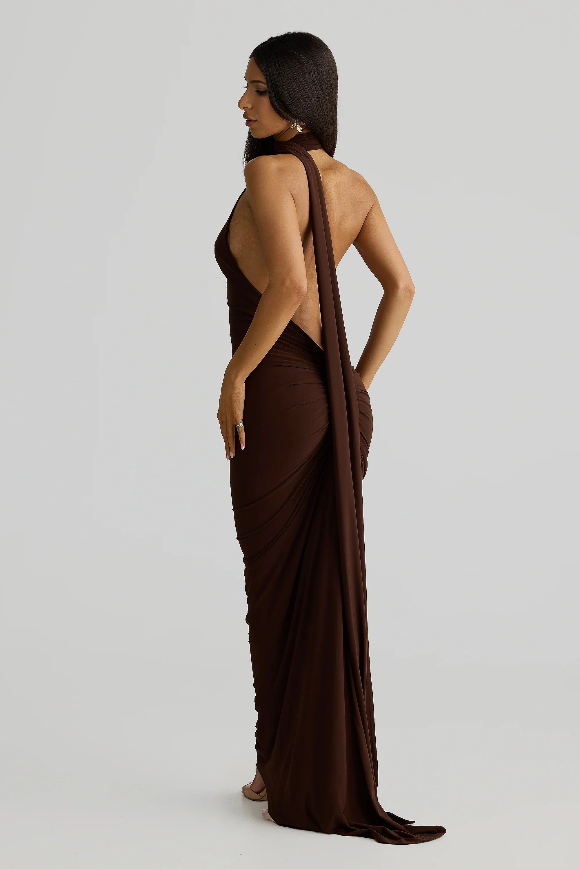 Constantina Gown - Espresso Brown - Image 2