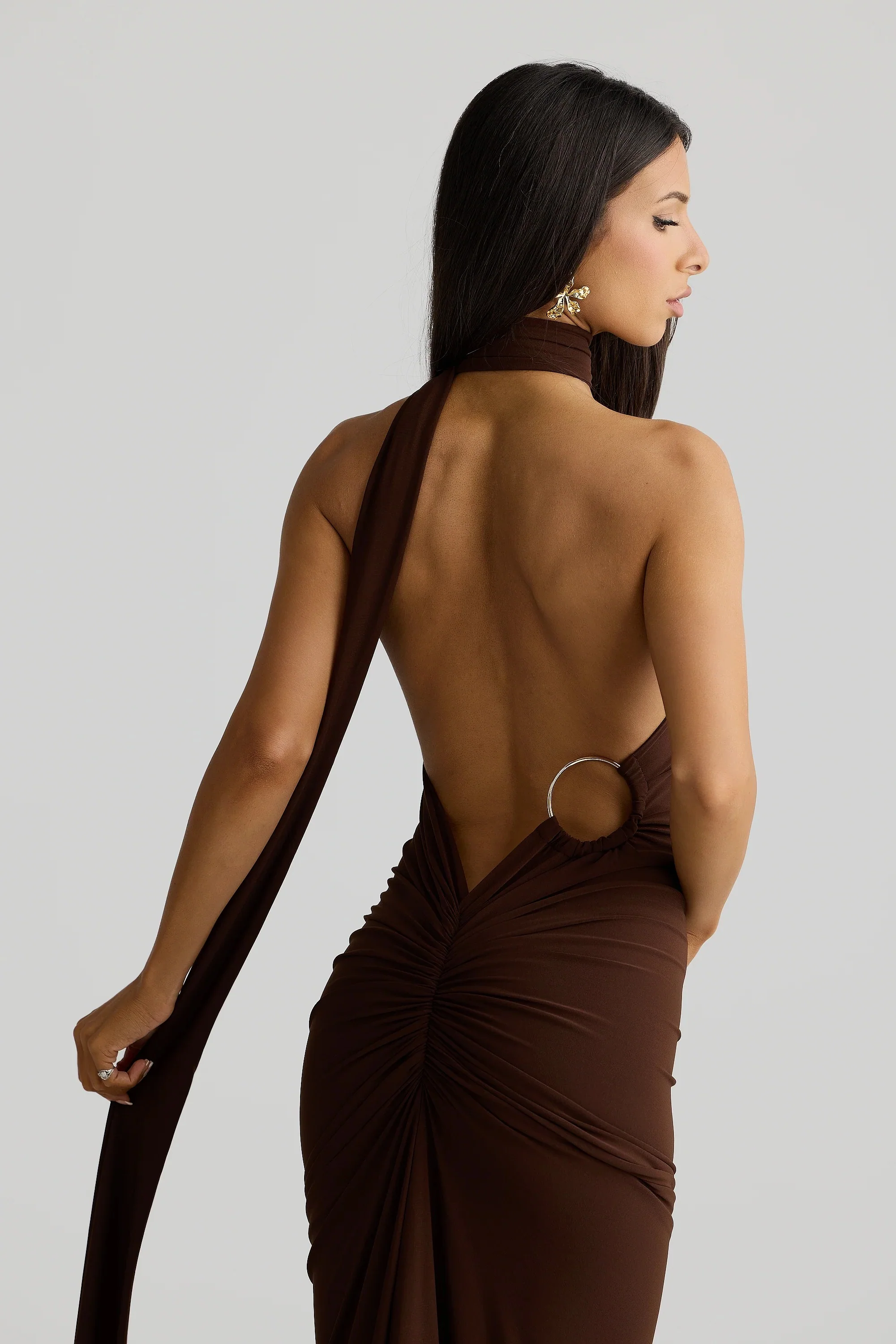 Constantina Gown - Espresso Brown - Image 4