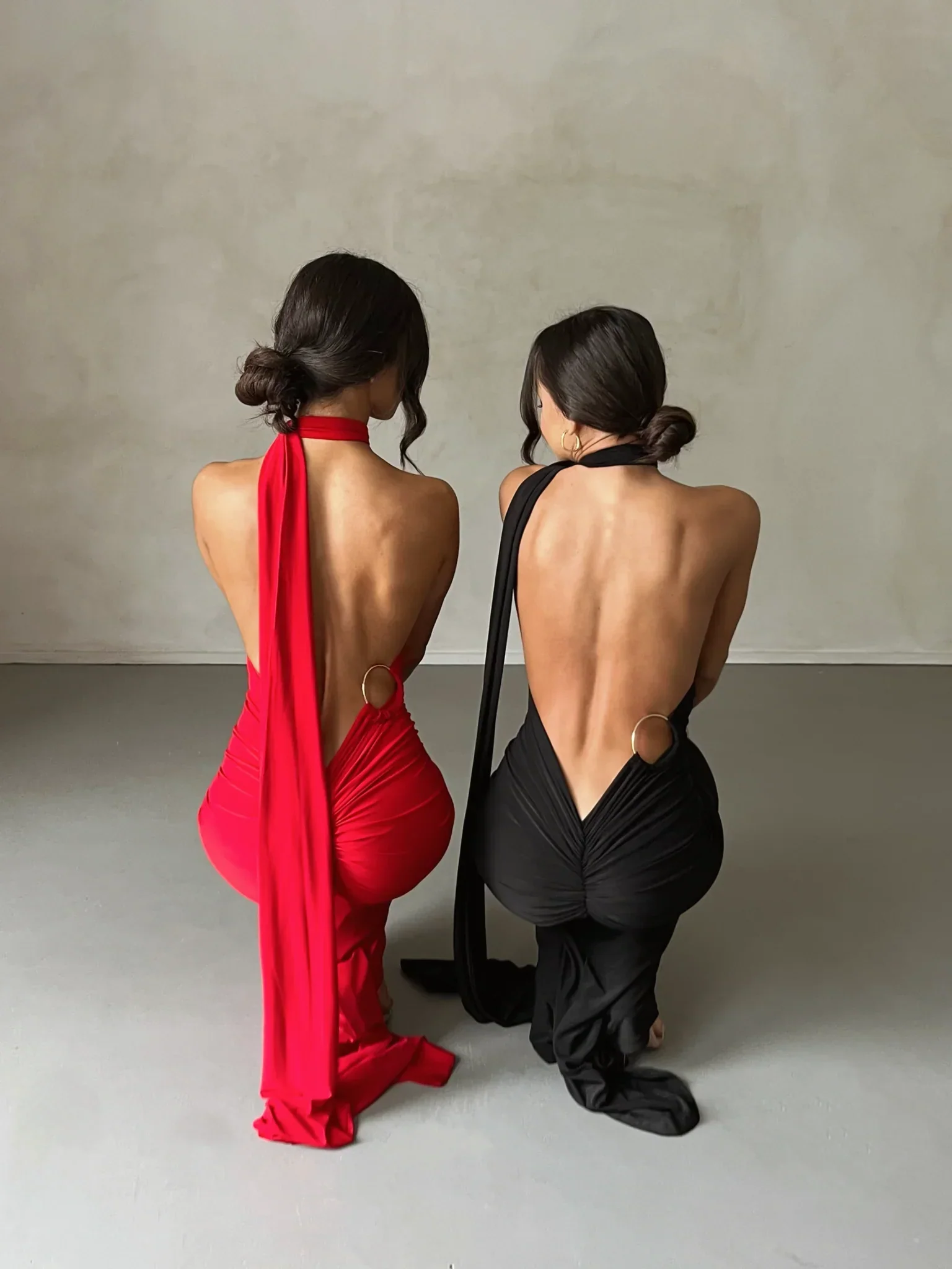 Constantina Gown - Red - Image 2