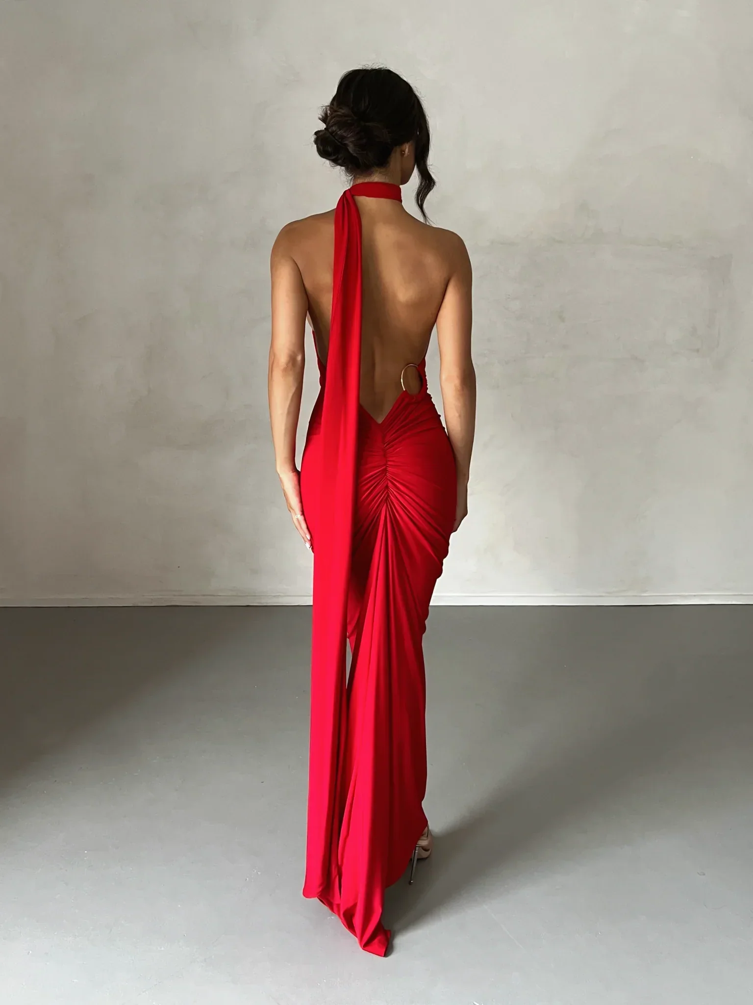 Constantina Gown - Red - Image 3