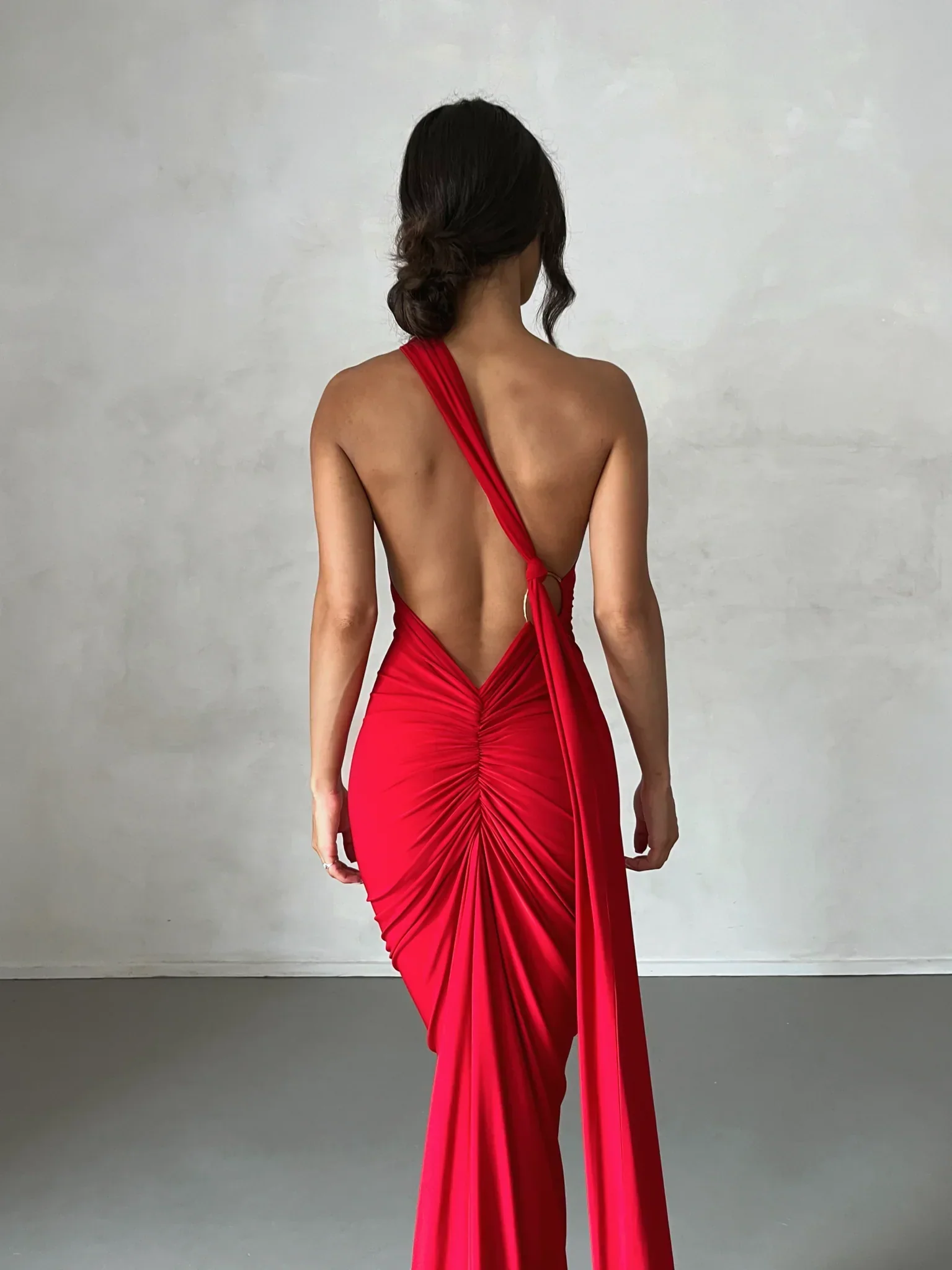 Constantina Gown - Red - Image 4