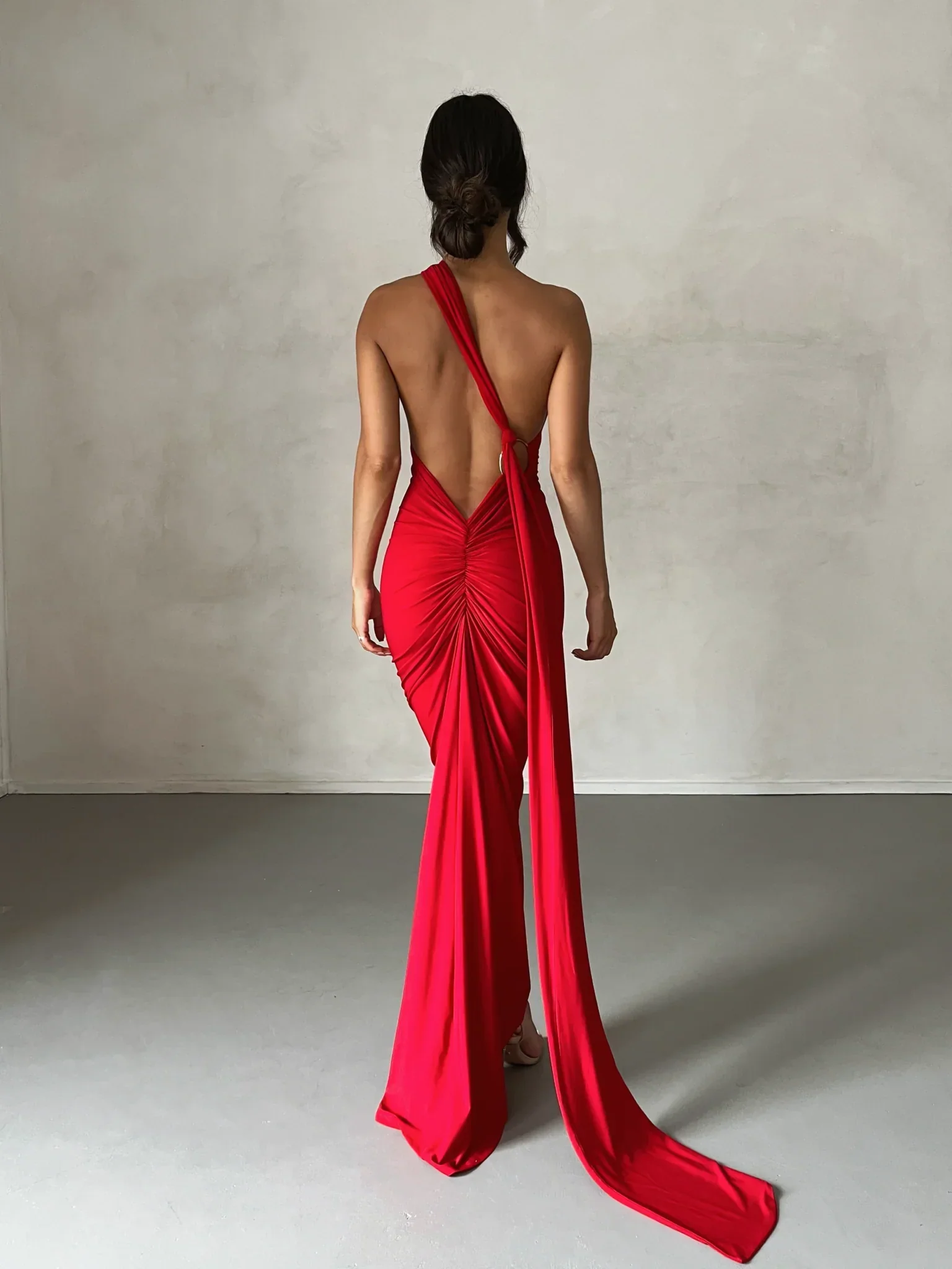 Constantina Gown - Red - Image 6