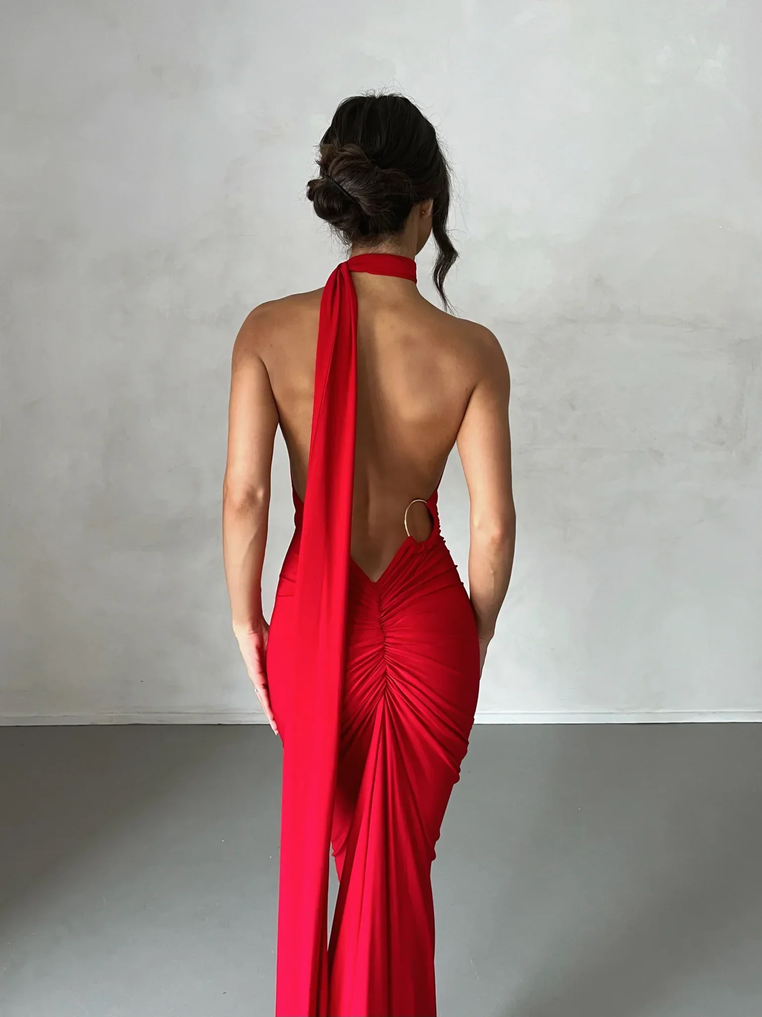 Constantina Gown - Red - Image 7