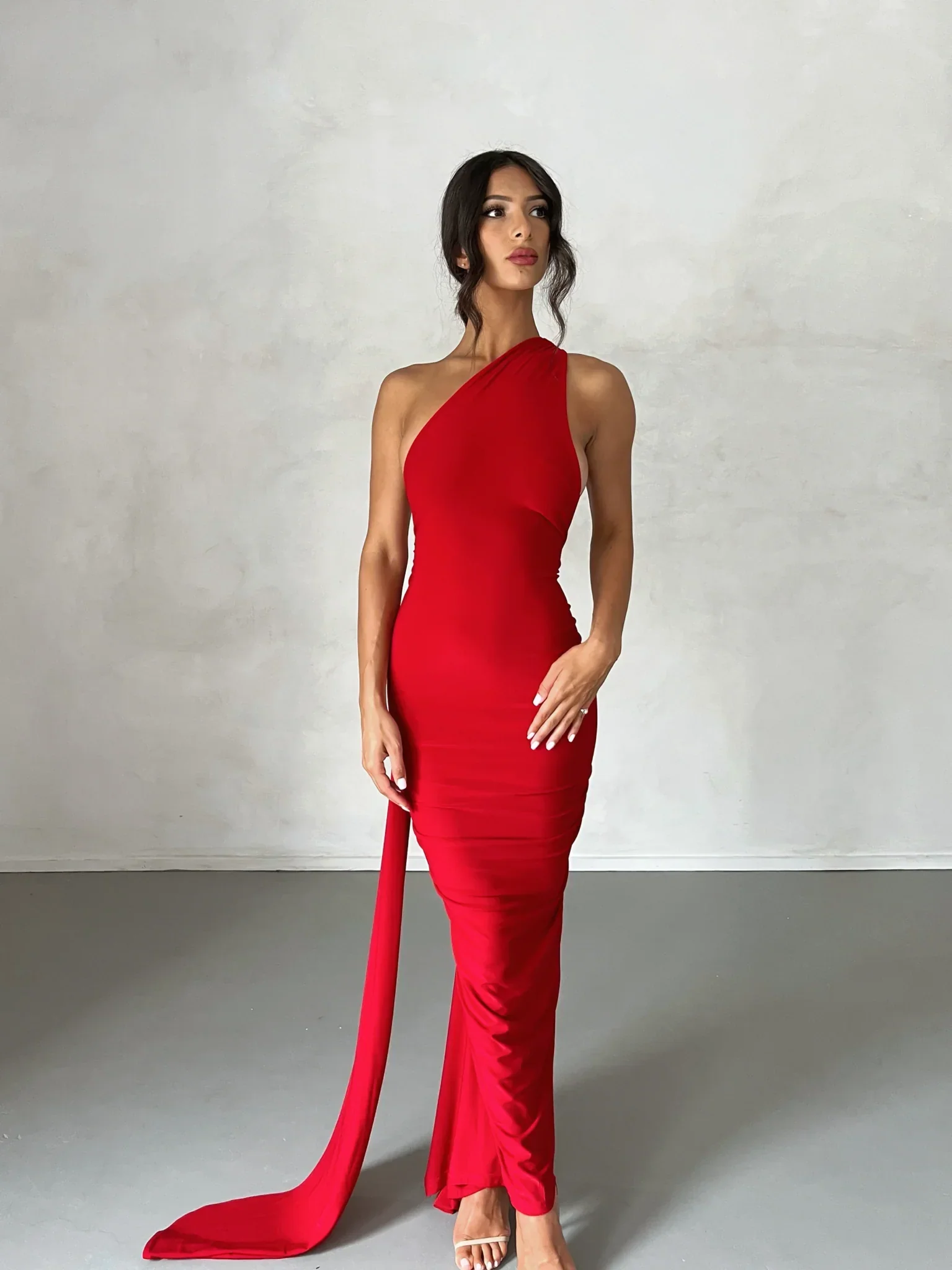 Constantina Gown - Red - Image 8