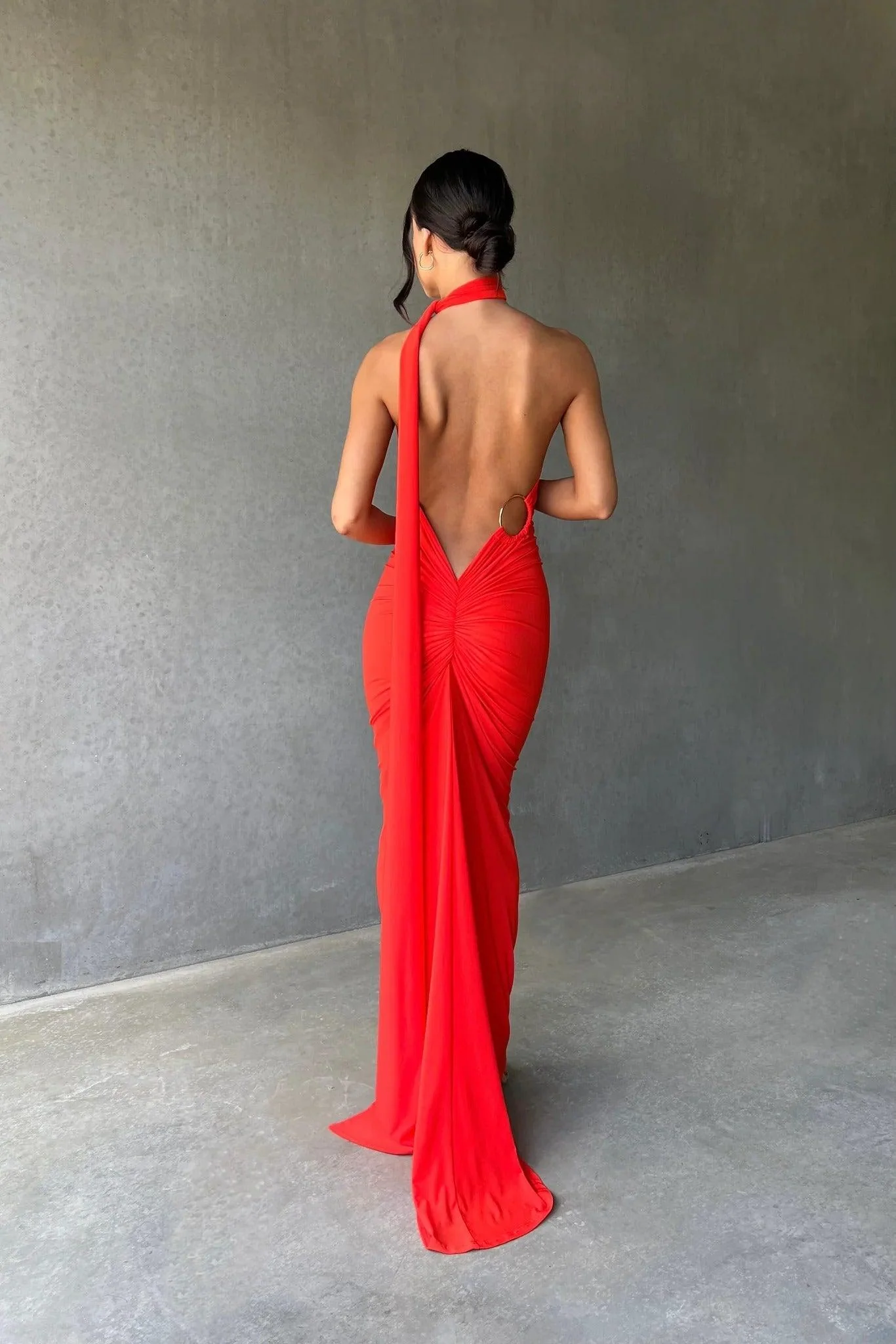 Constantina Gown - Tangerine - Image 4