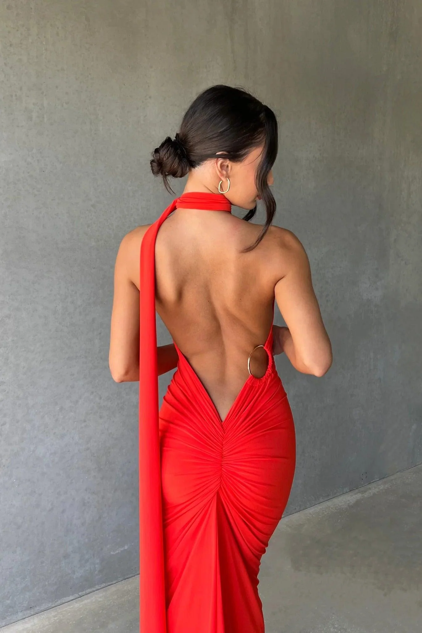 Constantina Gown - Tangerine - Image 7