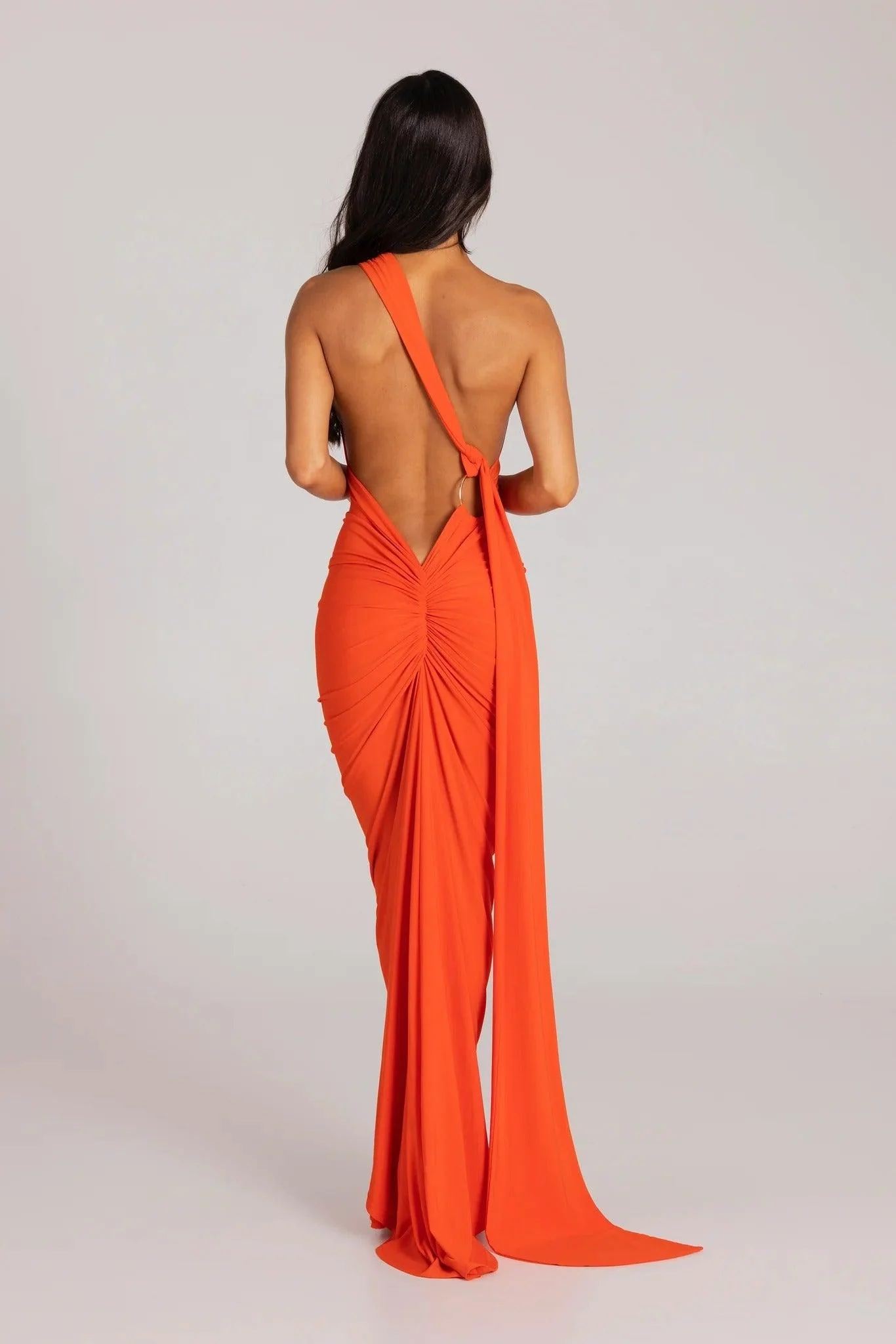 Constantina Gown - Tangerine - Image 9