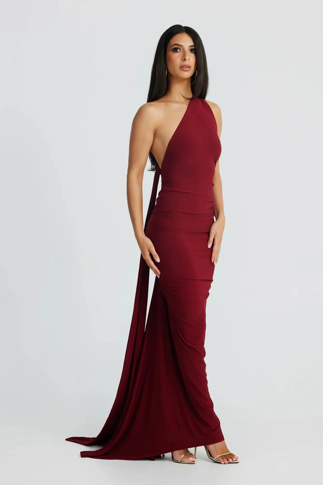 Constantina Gown - Wine - Image 4