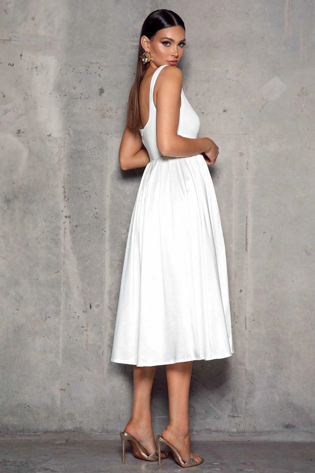 Cora Dress - White - Image 3