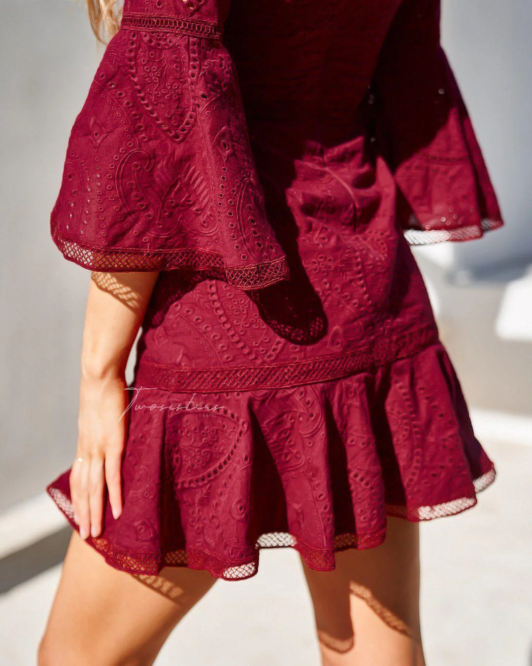 Courtney Dress - Red - Image 4