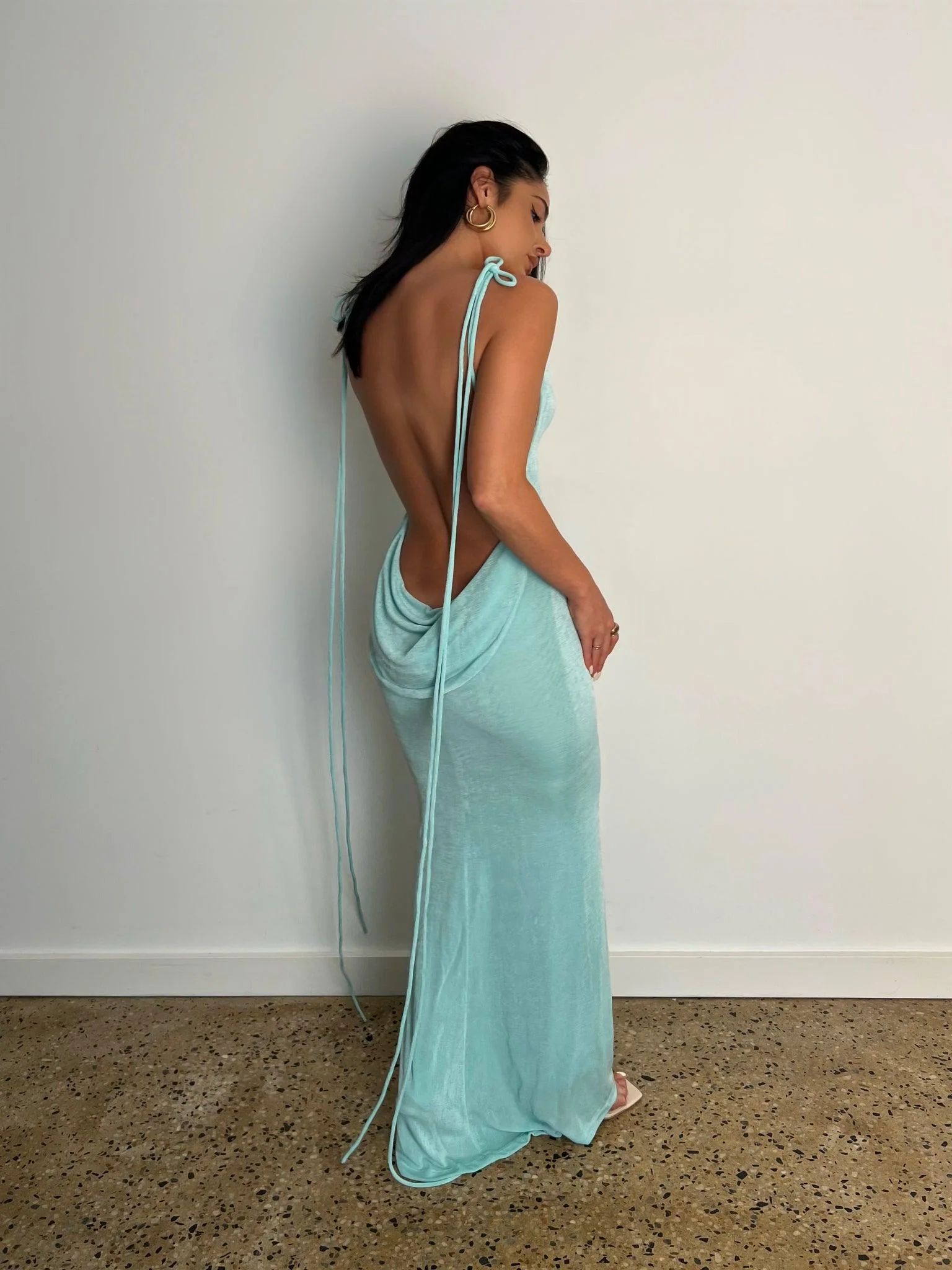 Cristina Gown - Aqua - Image 3