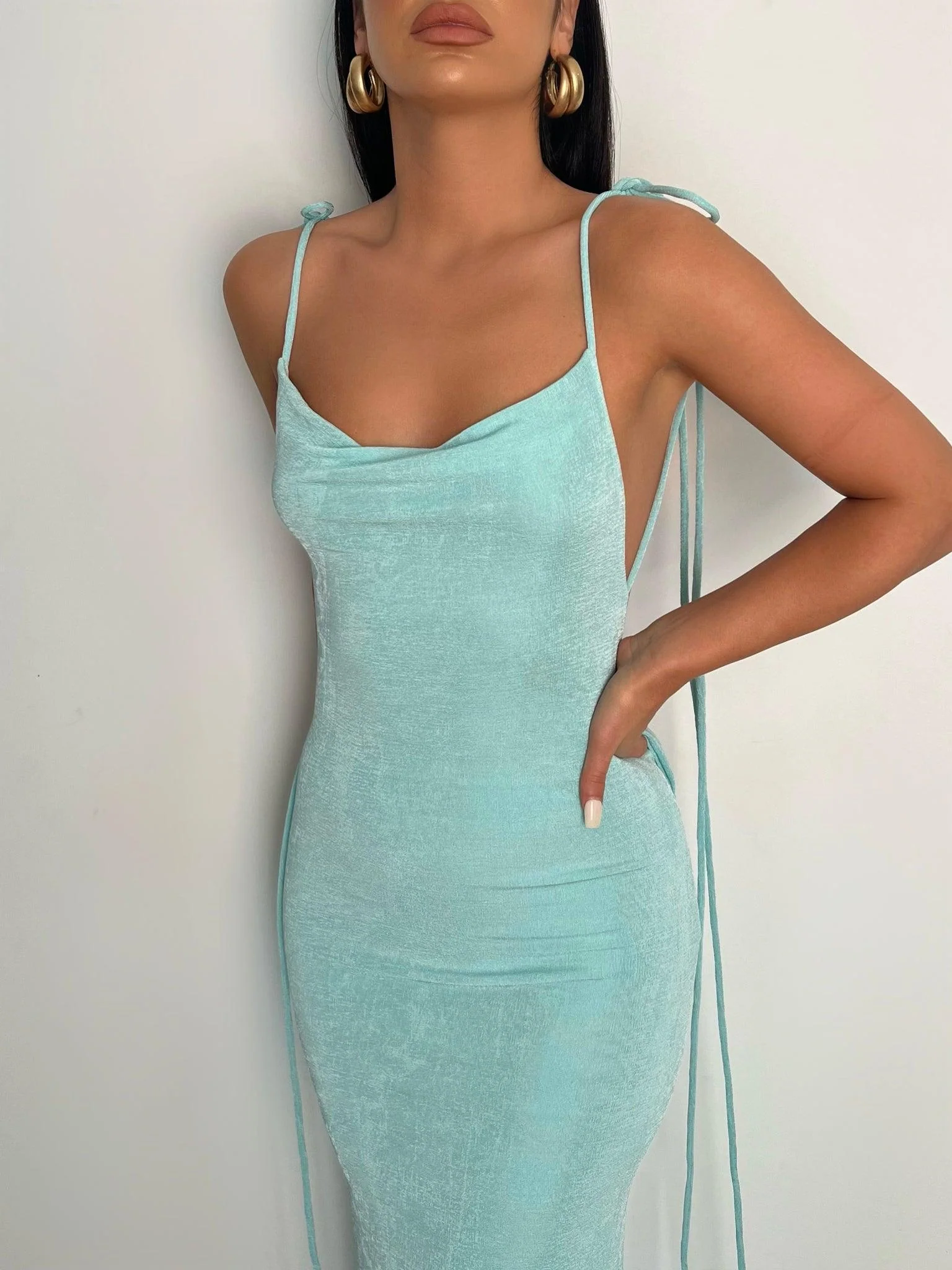 Cristina Gown - Aqua - Image 4