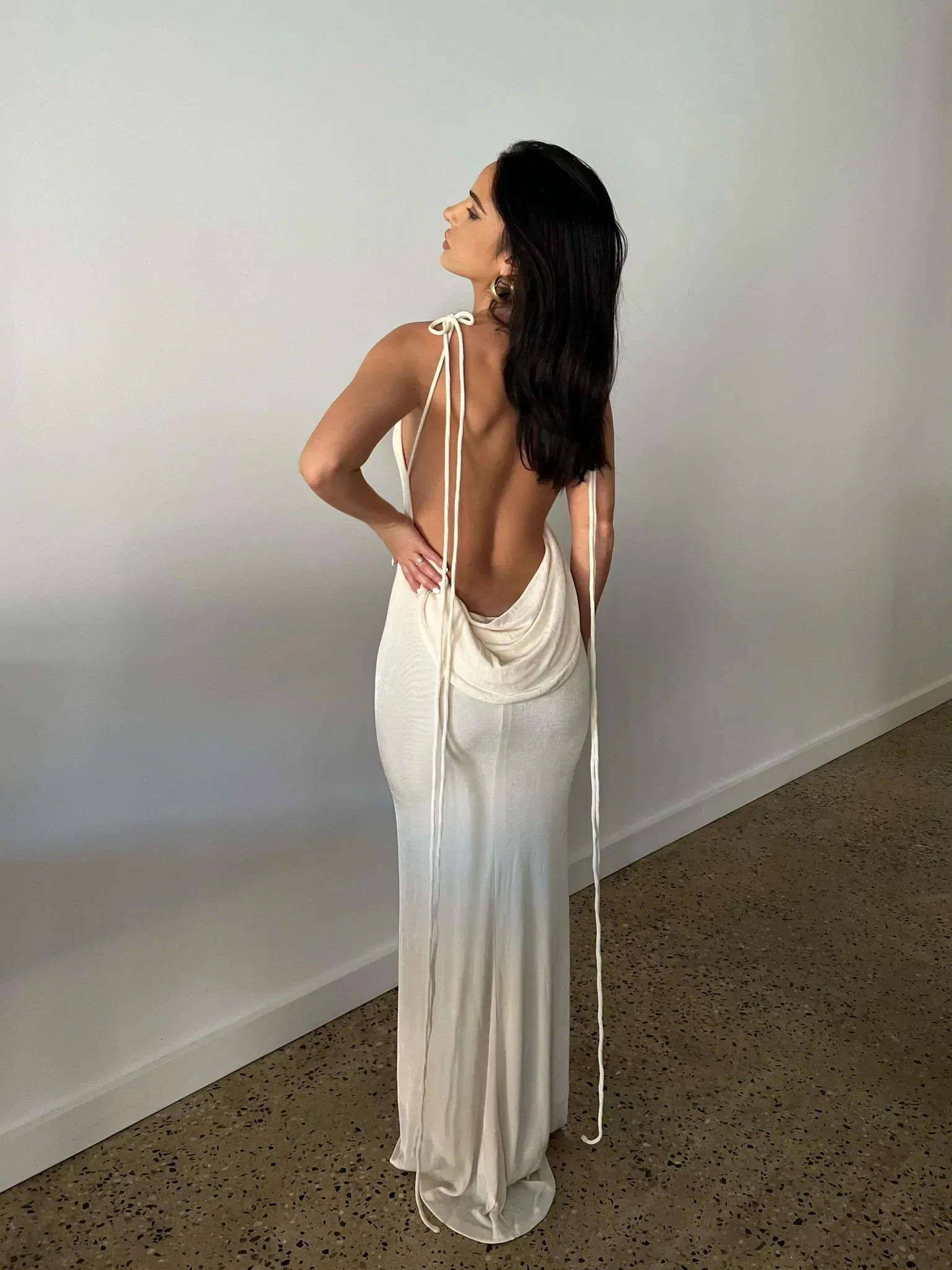 Cristina Gown - Pearl White - Image 8