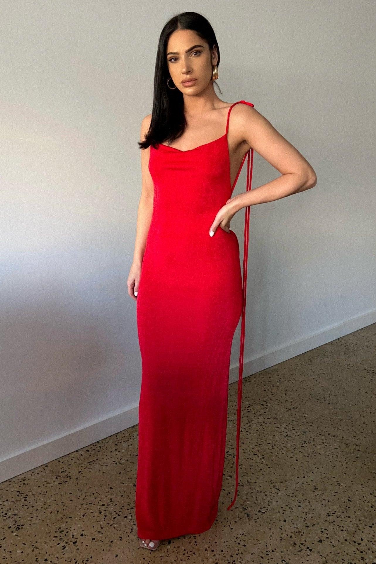 Cristina Gown - Red - Image 2