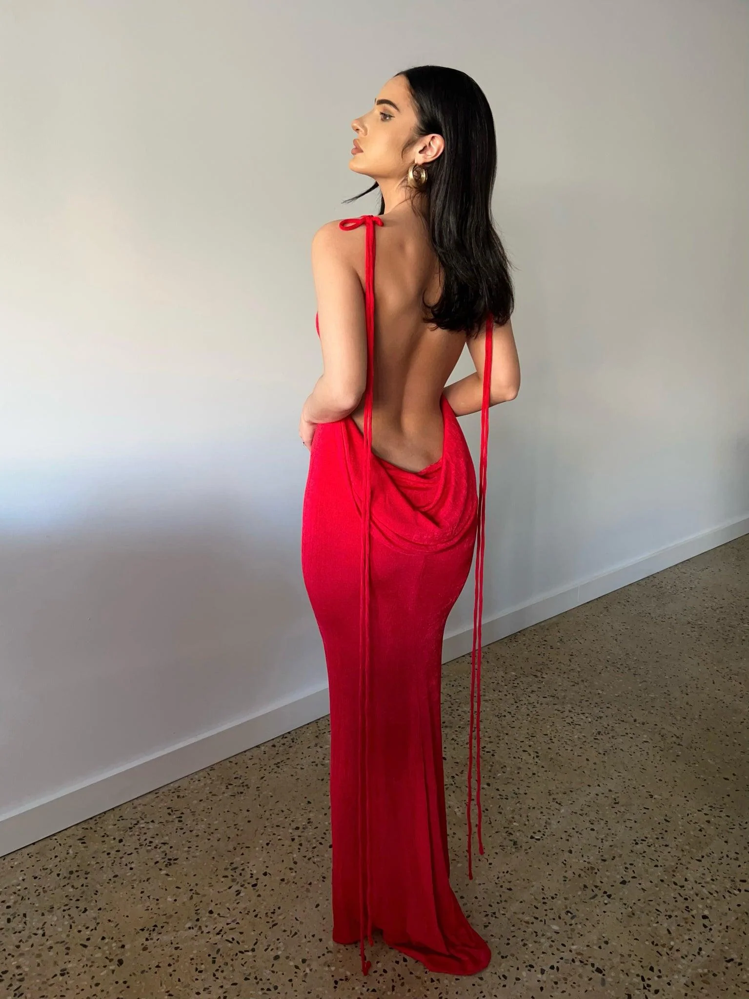 Cristina Gown - Red - Image 4
