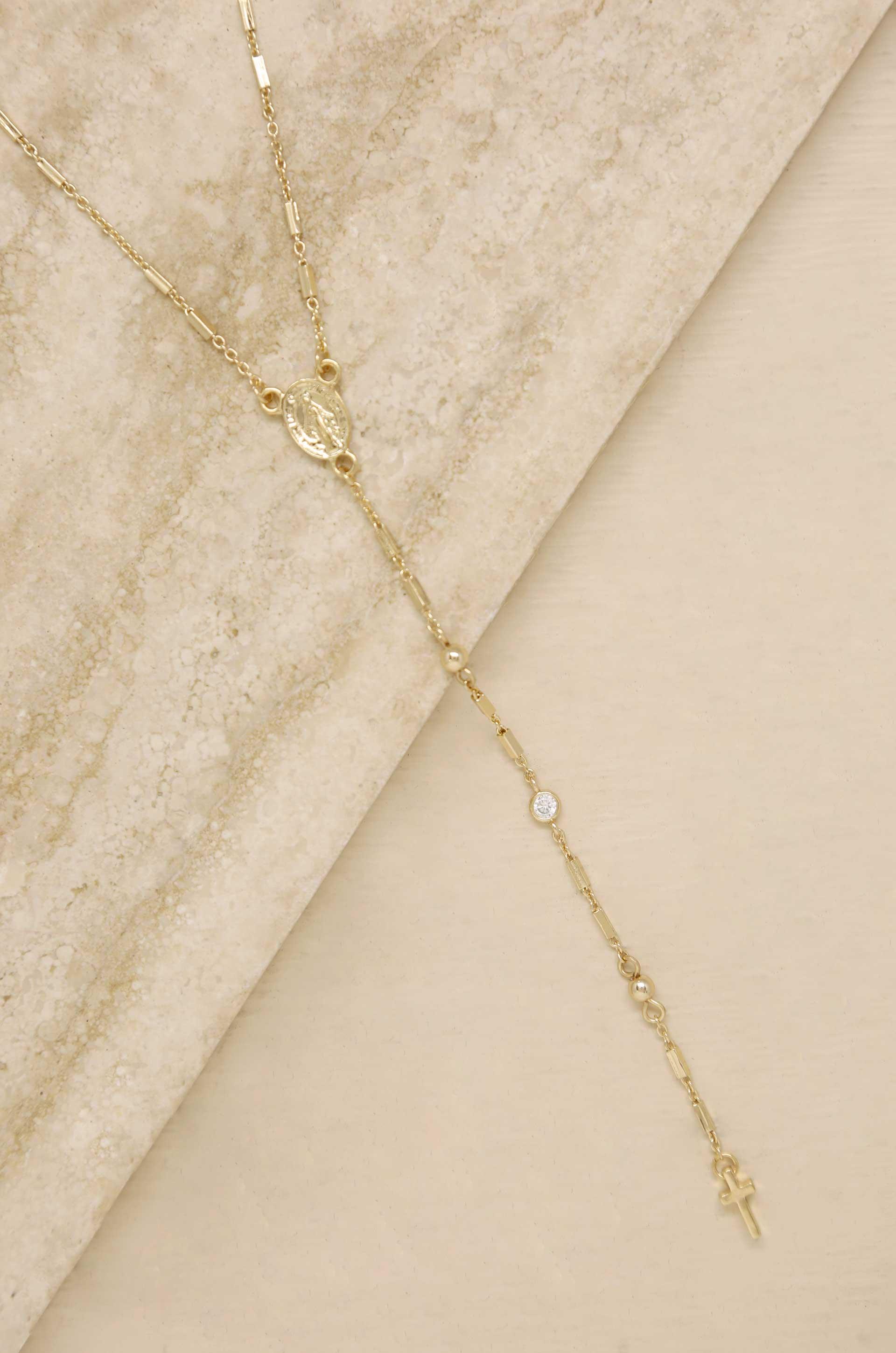 Cross Necklace - 18k Gold Plated - Image 2