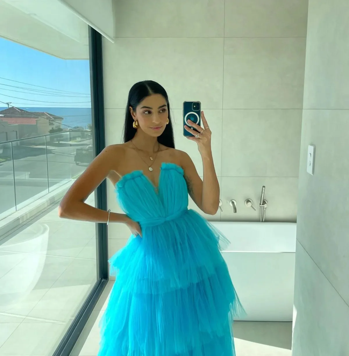 Cruz Dress - Turquoise - Image 11