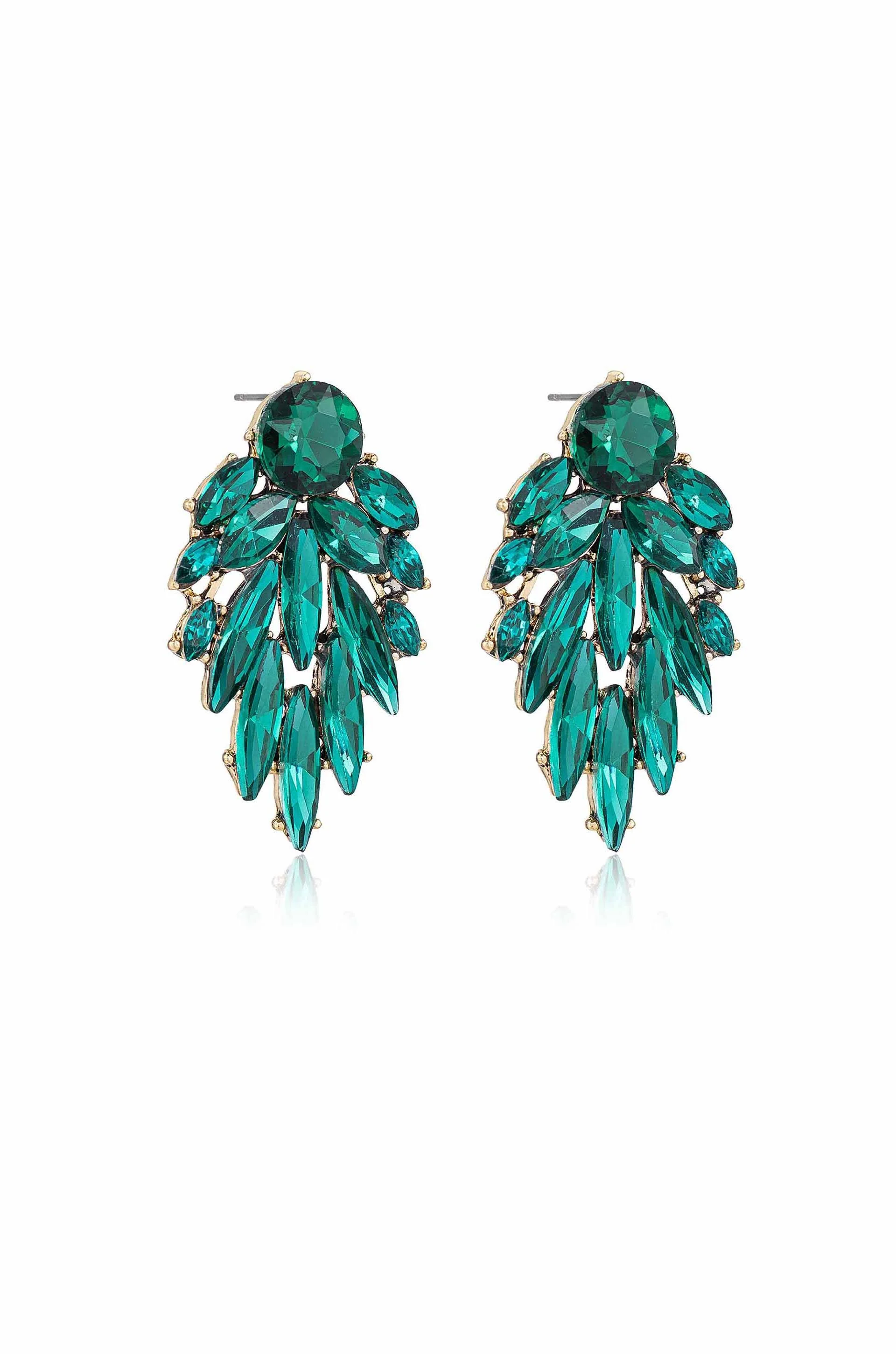Cry Me A River Earrings - Emerald - Image 2