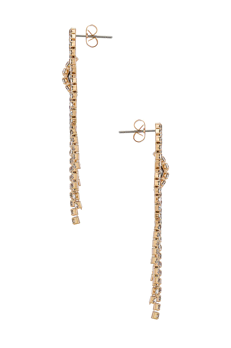 Crystal Fringe Earrings - Image 2