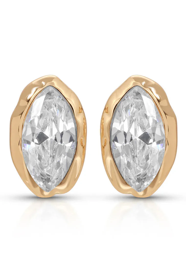 Crystal Luxe Mini Studs - Clear