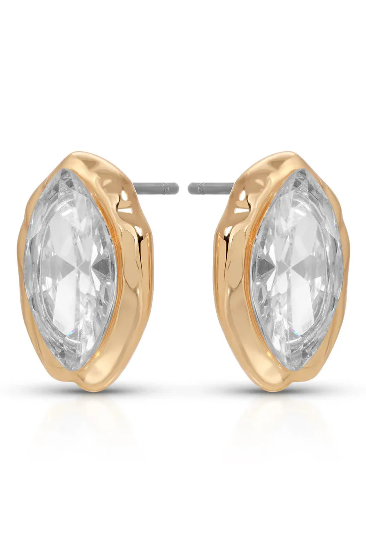 Crystal Luxe Mini Studs - Clear - Image 4