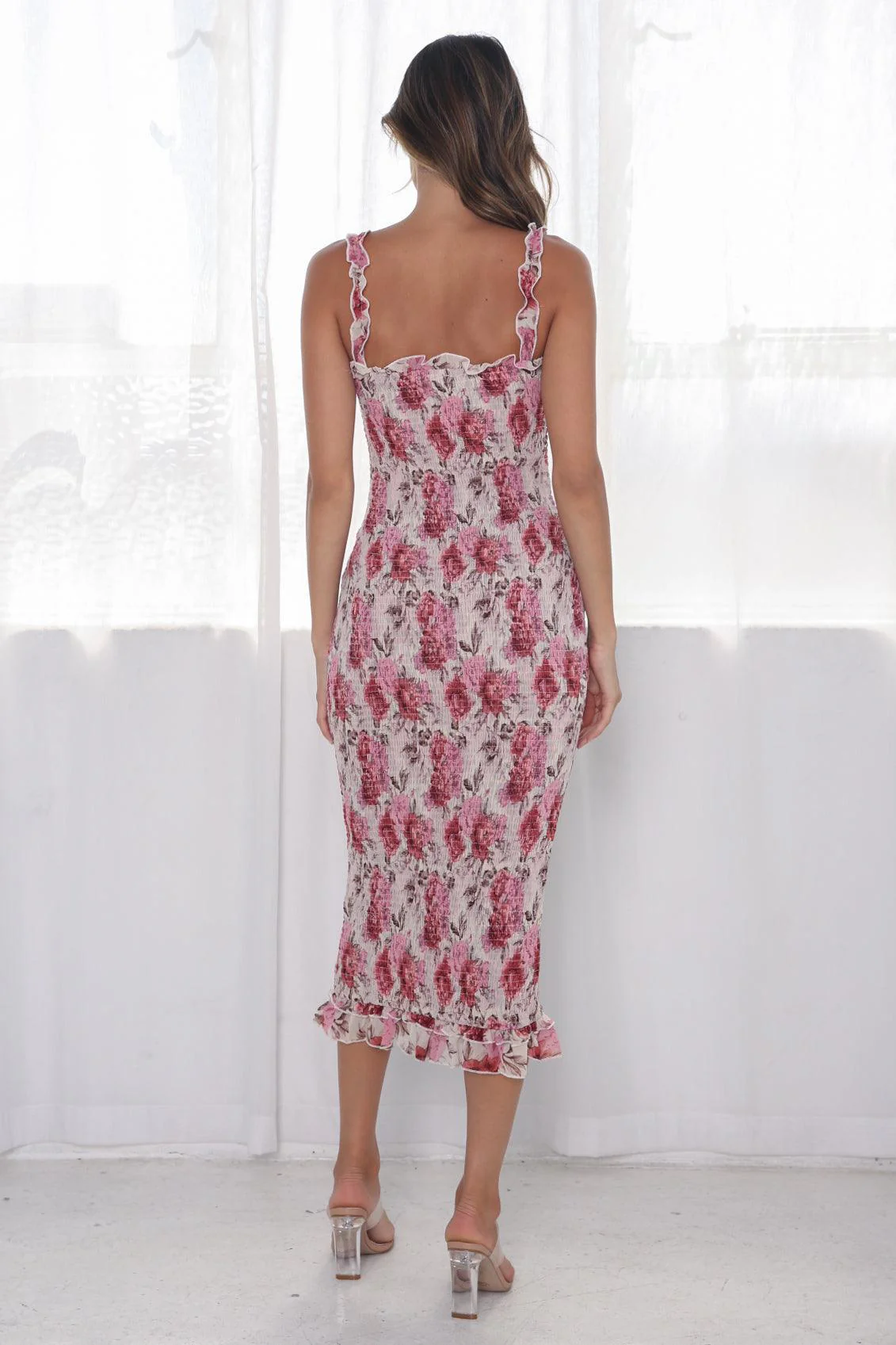 Dakota Dress - Cream Floral - Image 6