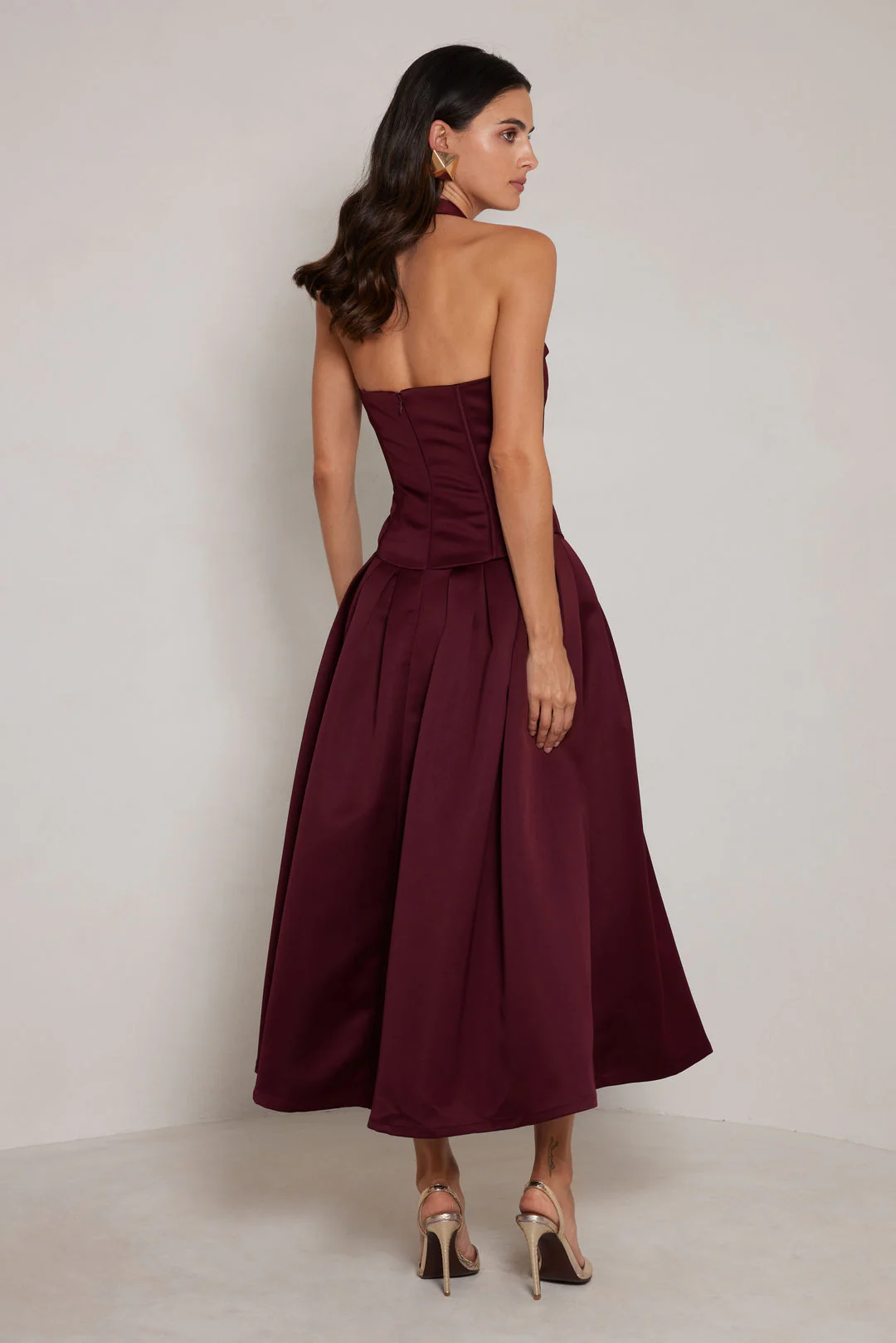 Dakota Dress - Wine - Image 2