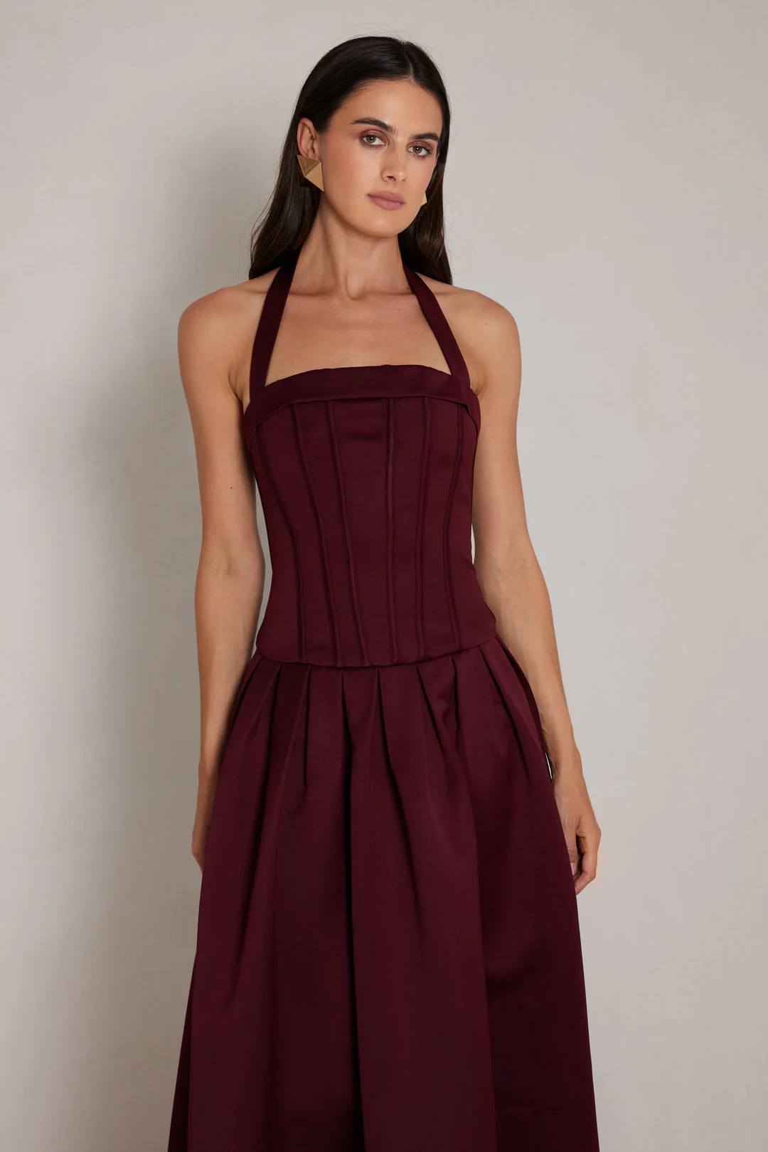 Dakota Dress - Wine - Image 3