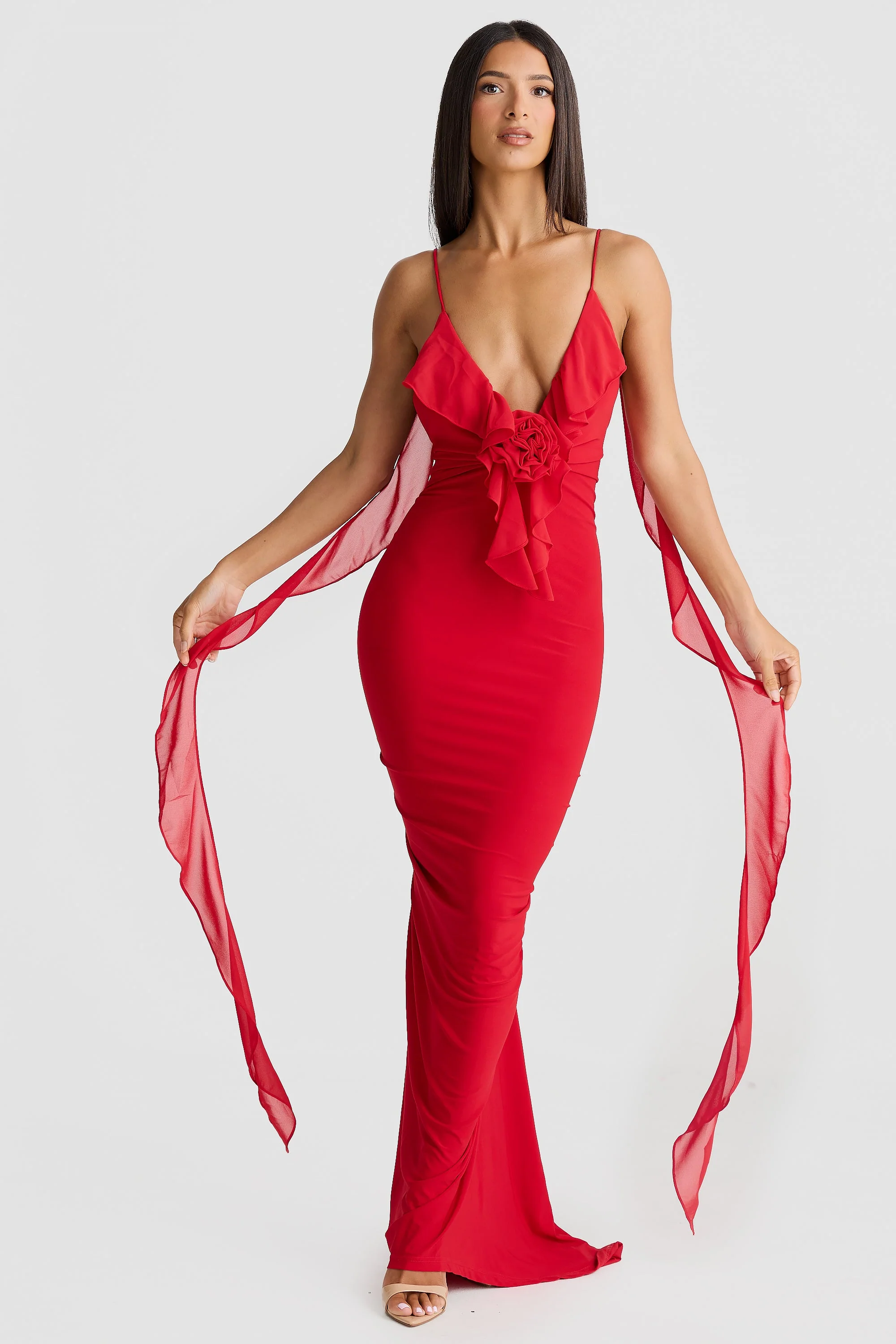 Daniela Dress - Red - Image 5