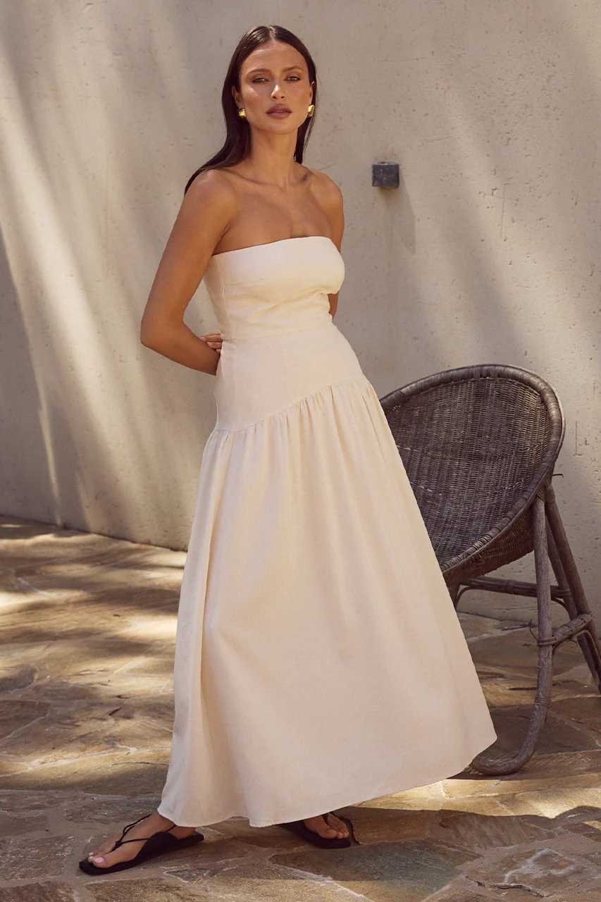 Danika Midi Dress - Latte - Image 4