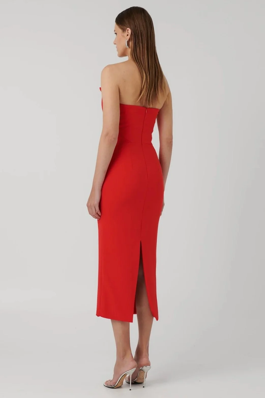 Danna Dress - Cherry Red - Image 2