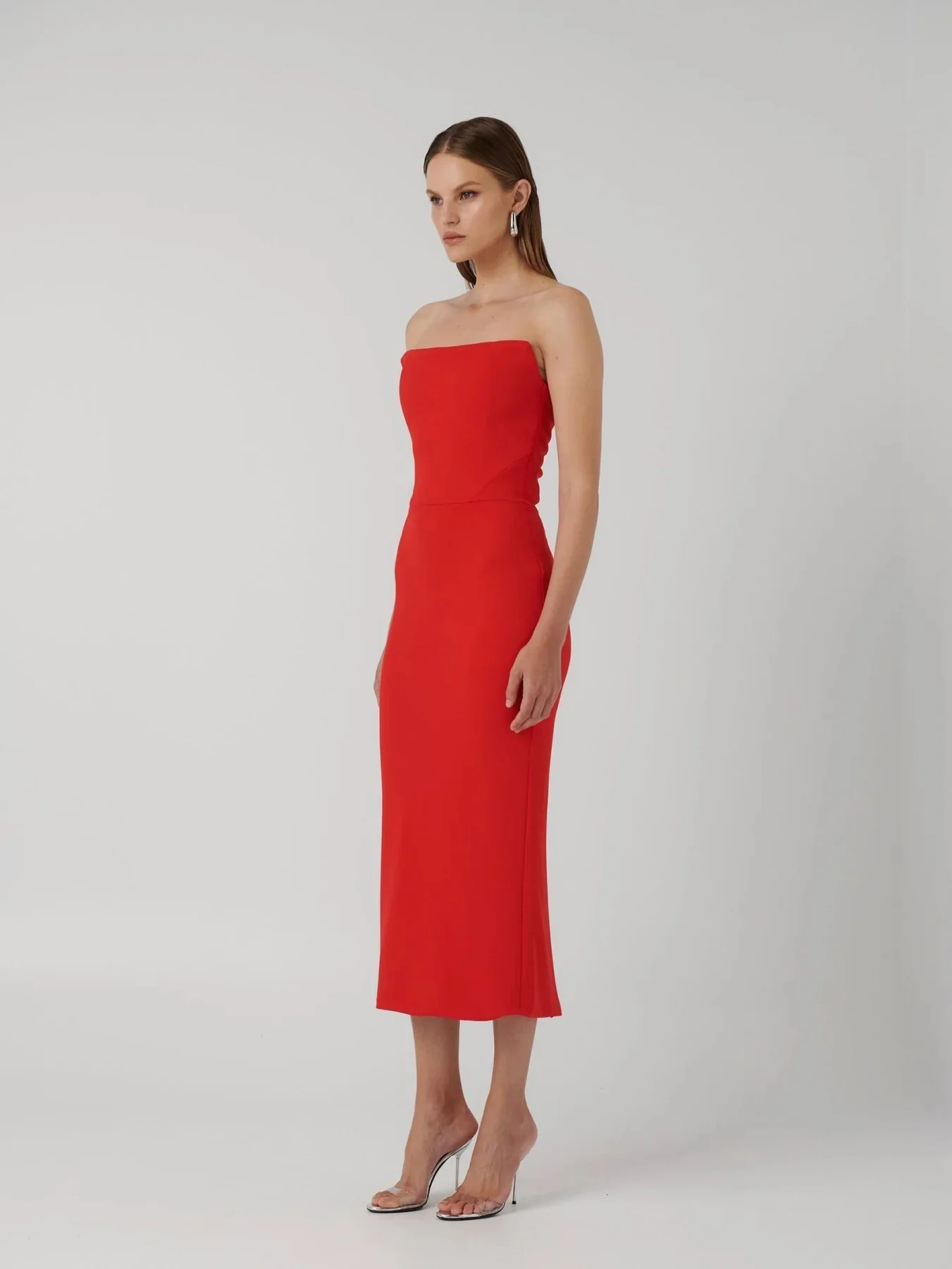 Danna Dress - Cherry Red - Image 4
