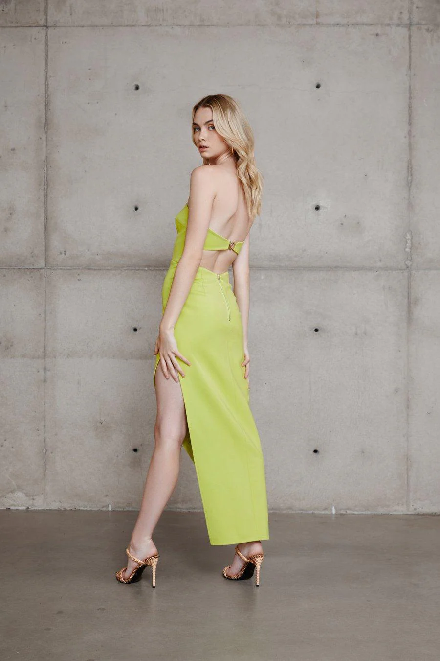 Deka Dress - Lime - Image 3