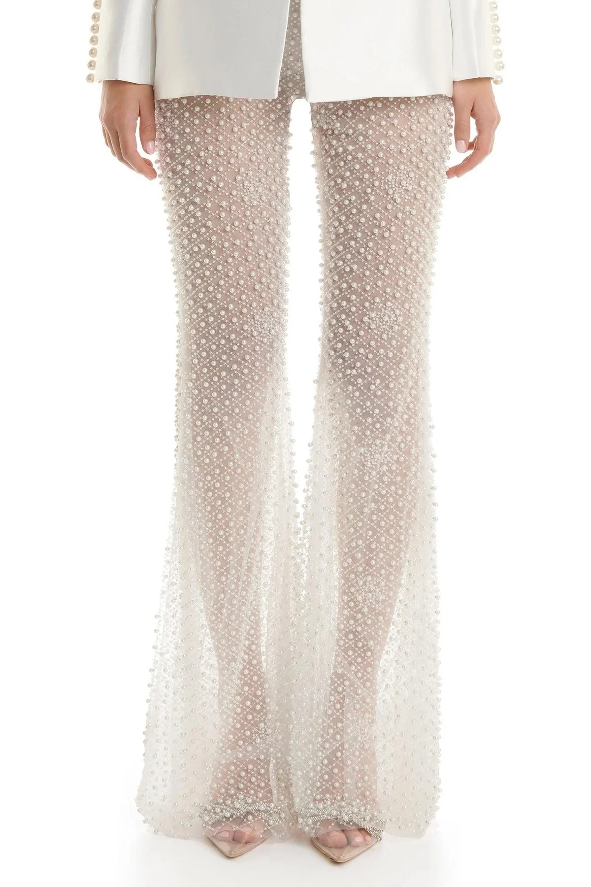 Denise Beaded Pants - Pearl - Image 5