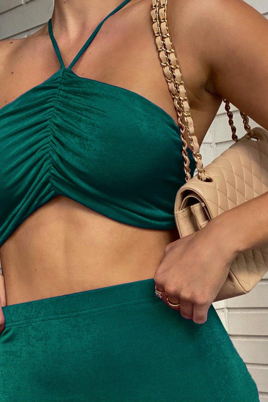 Desire Skirt - Emerald Green - Image 3