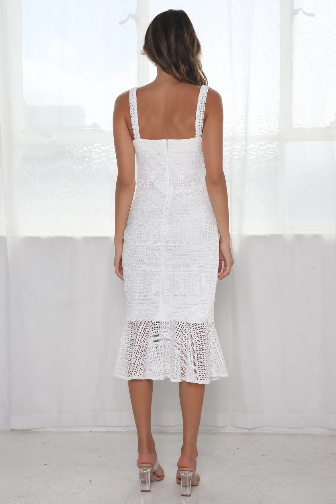 Diana Dress - White - Image 7