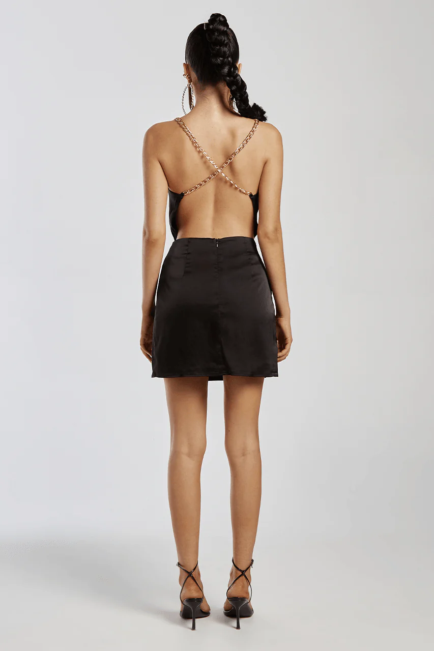 Doll Mini Dress - Black - Image 4