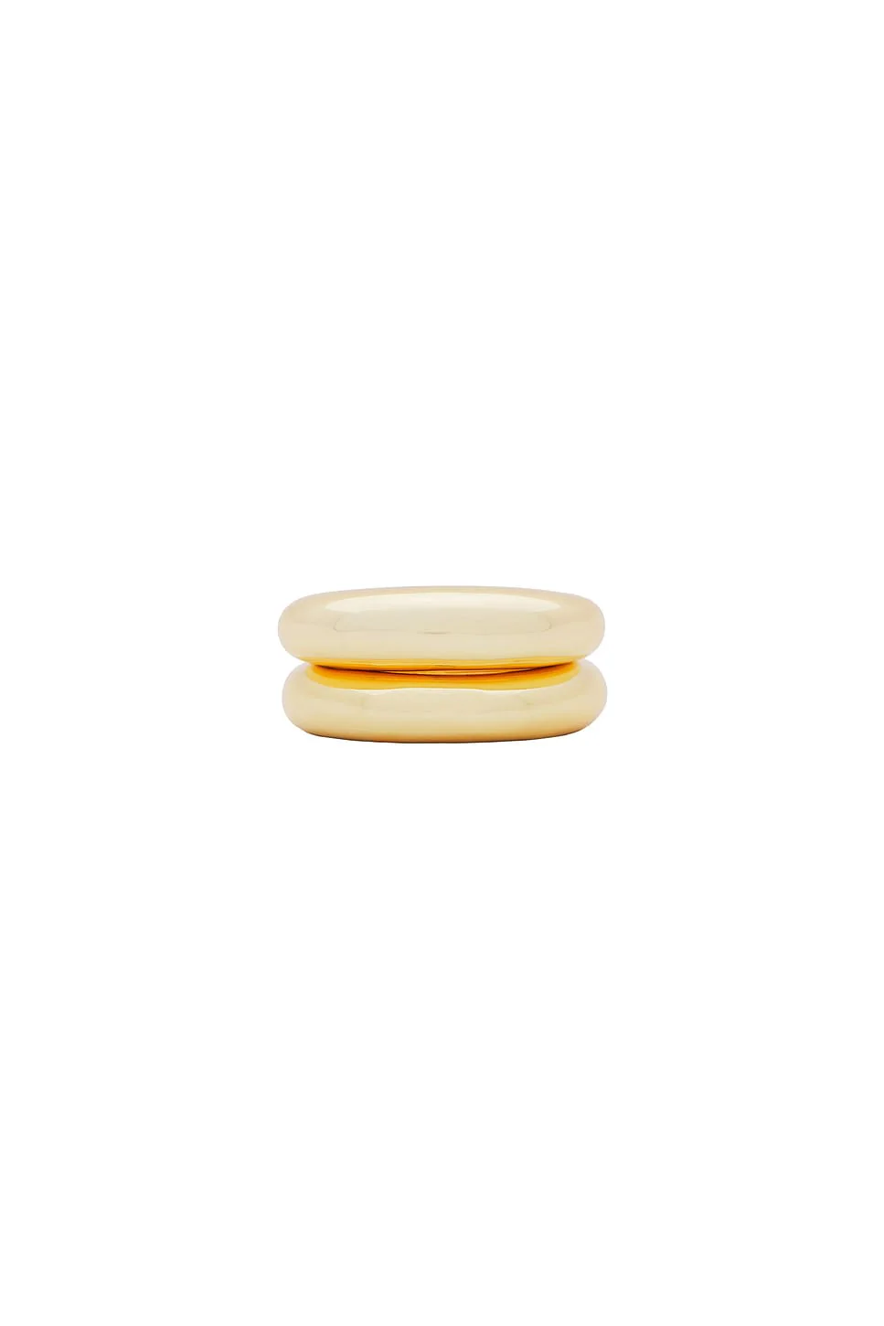 Dome Ring Set - 18k Gold Plated