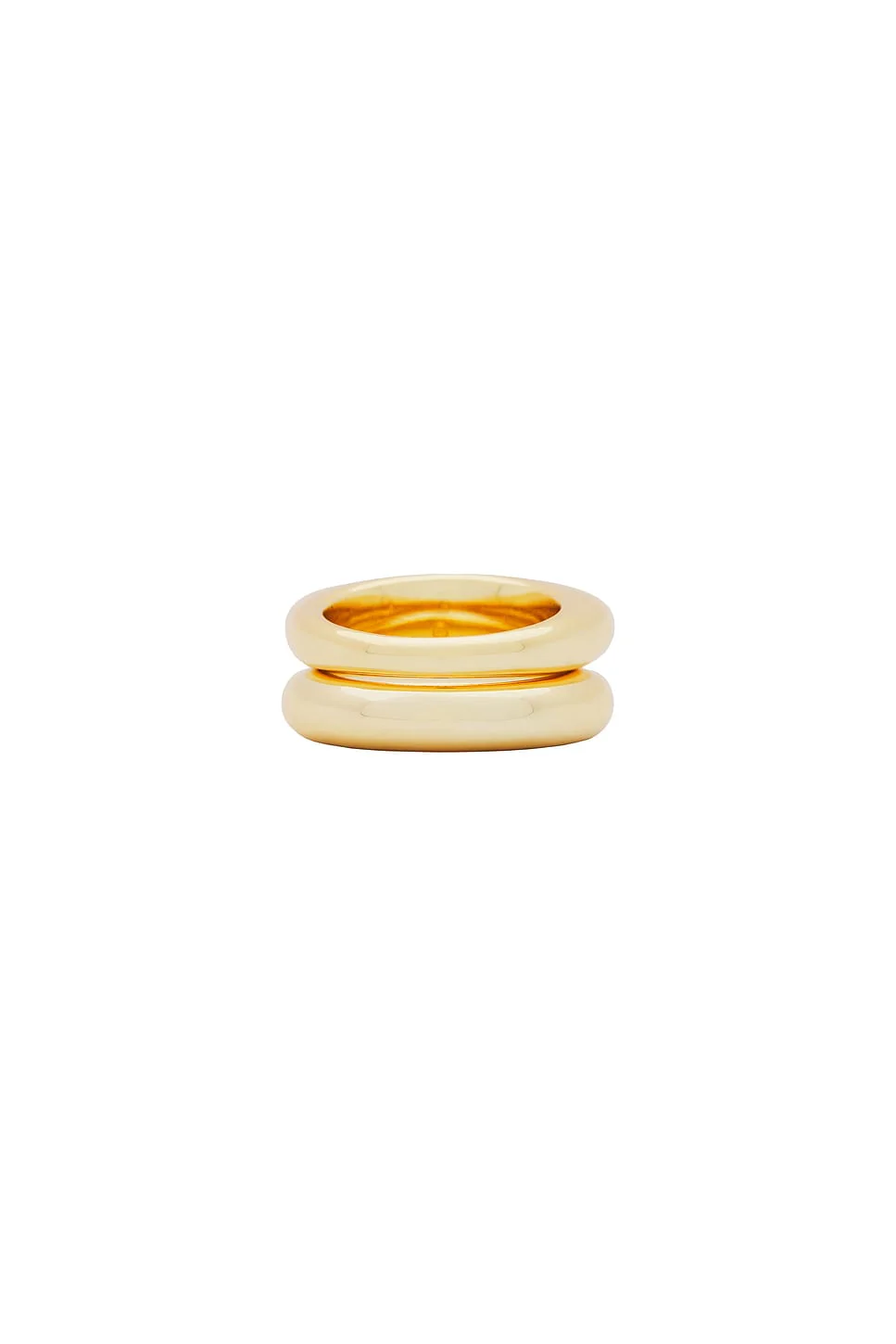 Dome Ring Set - 18k Gold Plated - Image 3
