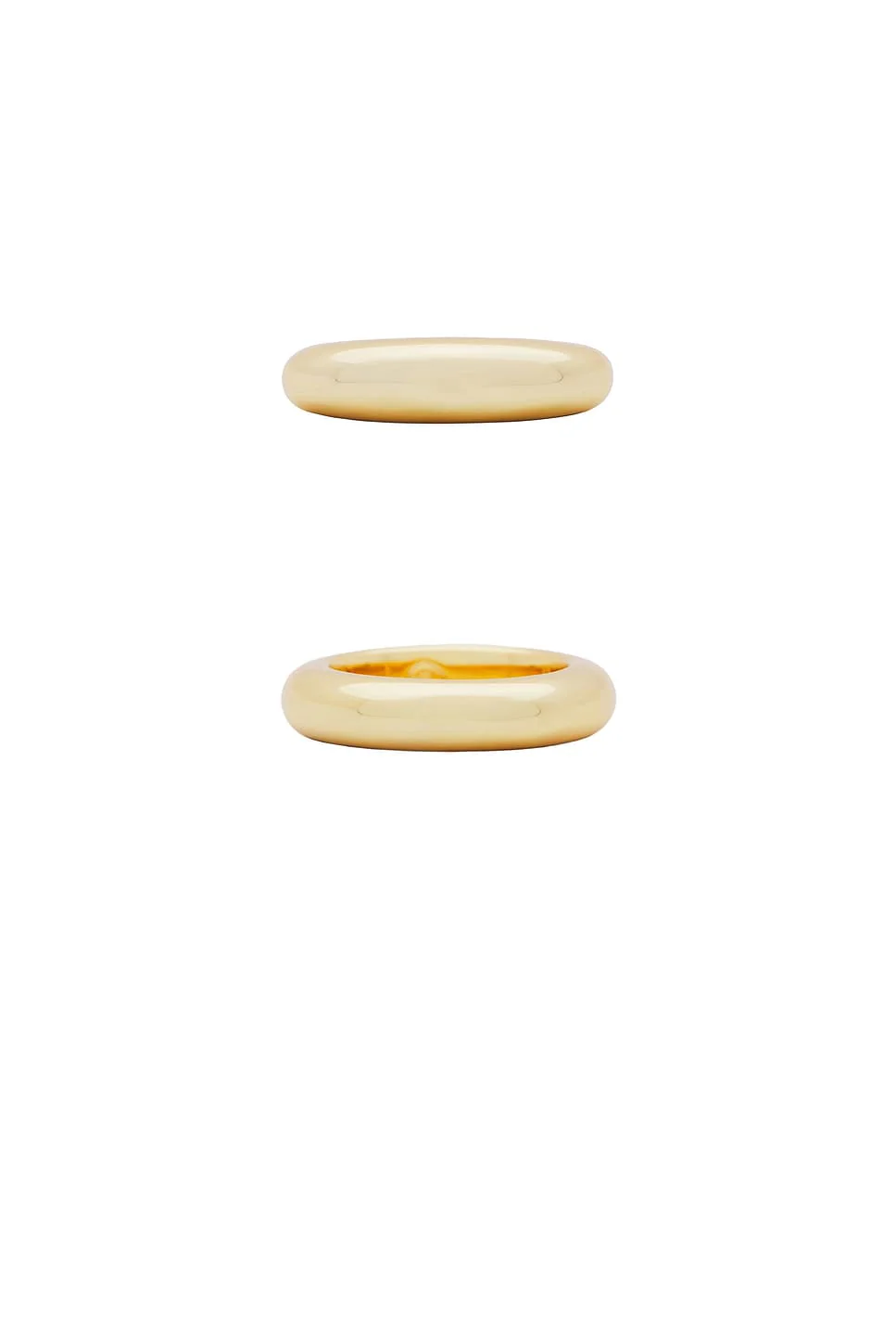 Dome Ring Set - 18k Gold Plated - Image 4