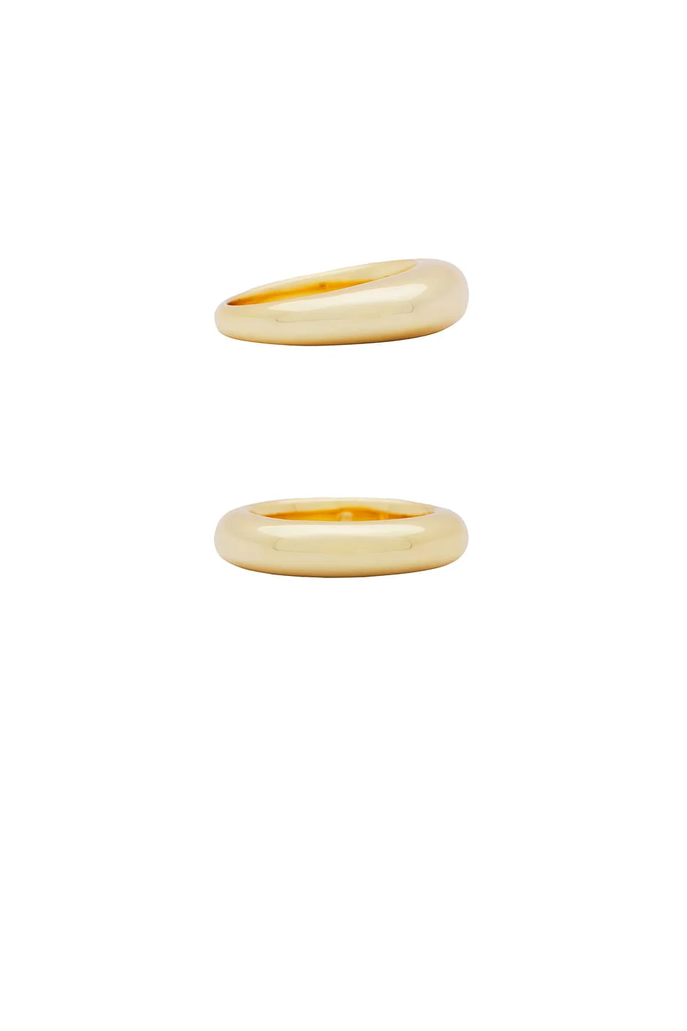 Dome Ring Set - 18k Gold Plated - Image 5